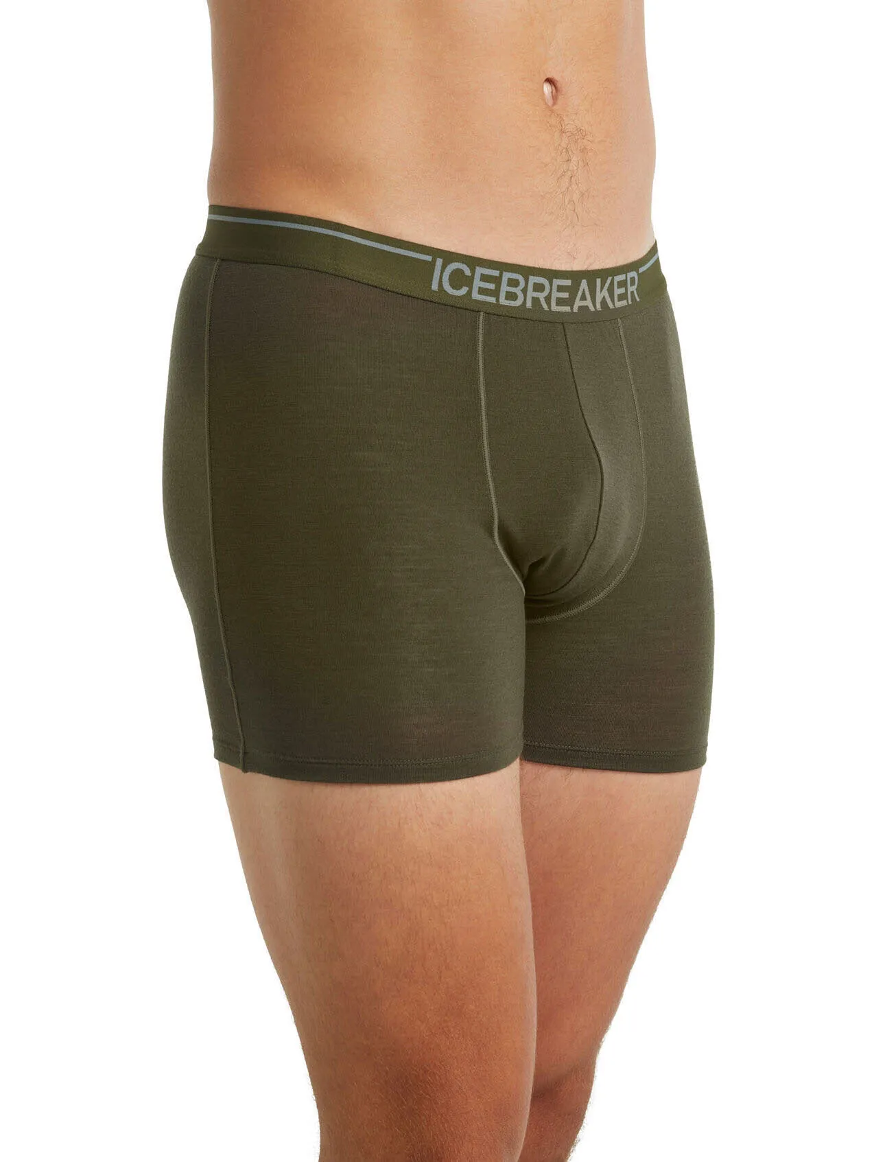 Icebreaker Anatomica Boxers Unterhose kurz Merino Herren grün NEU