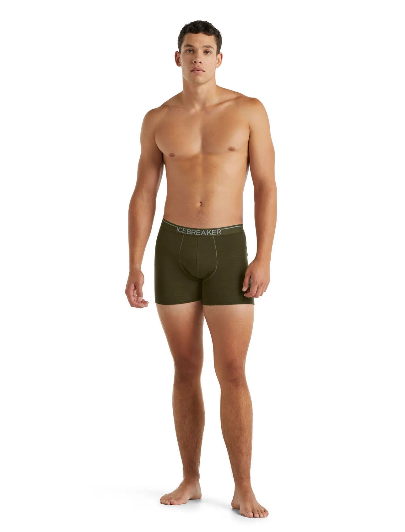 Icebreaker Anatomica Boxers Unterhose kurz Merino Herren grün NEU