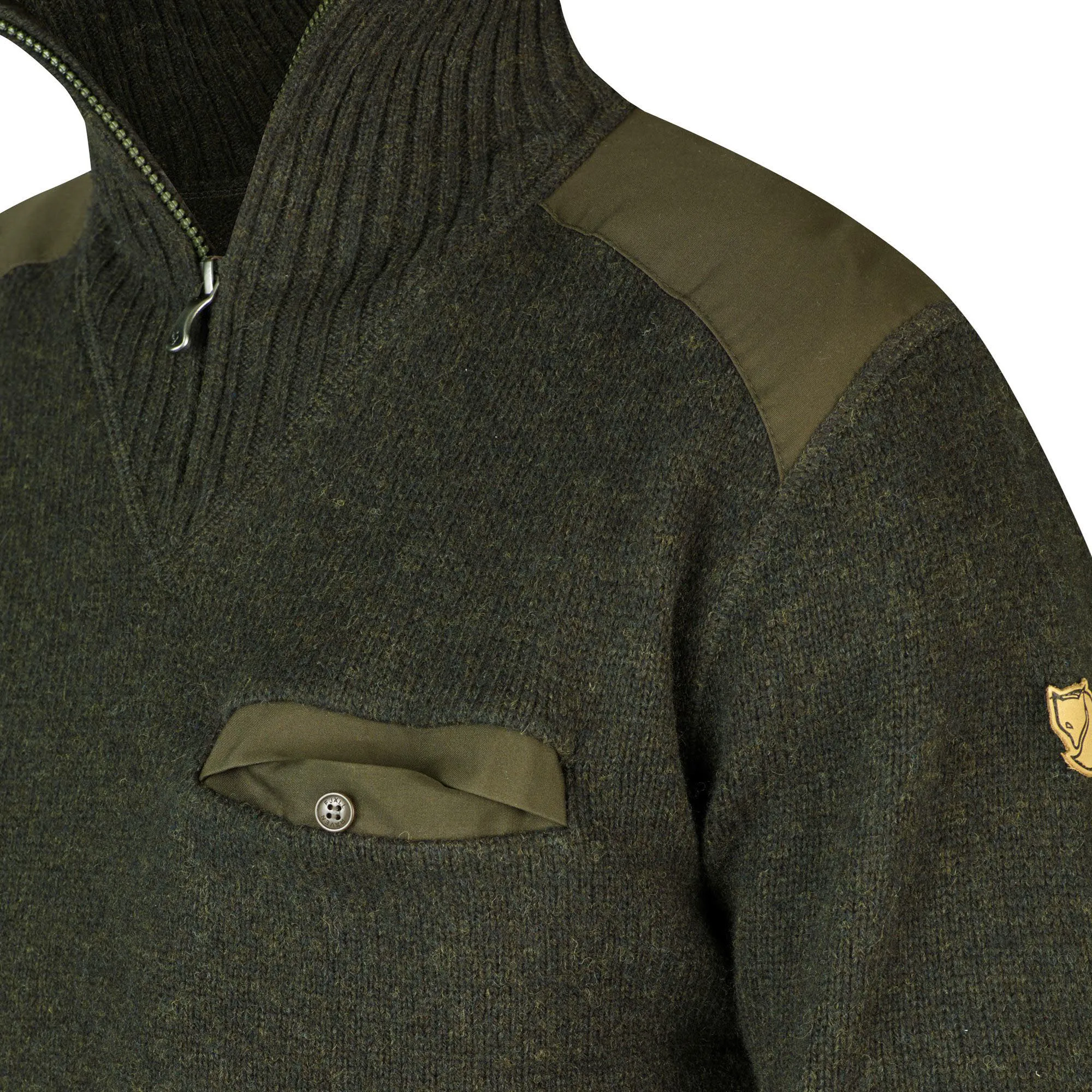 Fjällräven Koster Sweater M Herren Pullover Midlayer dark olive NEU