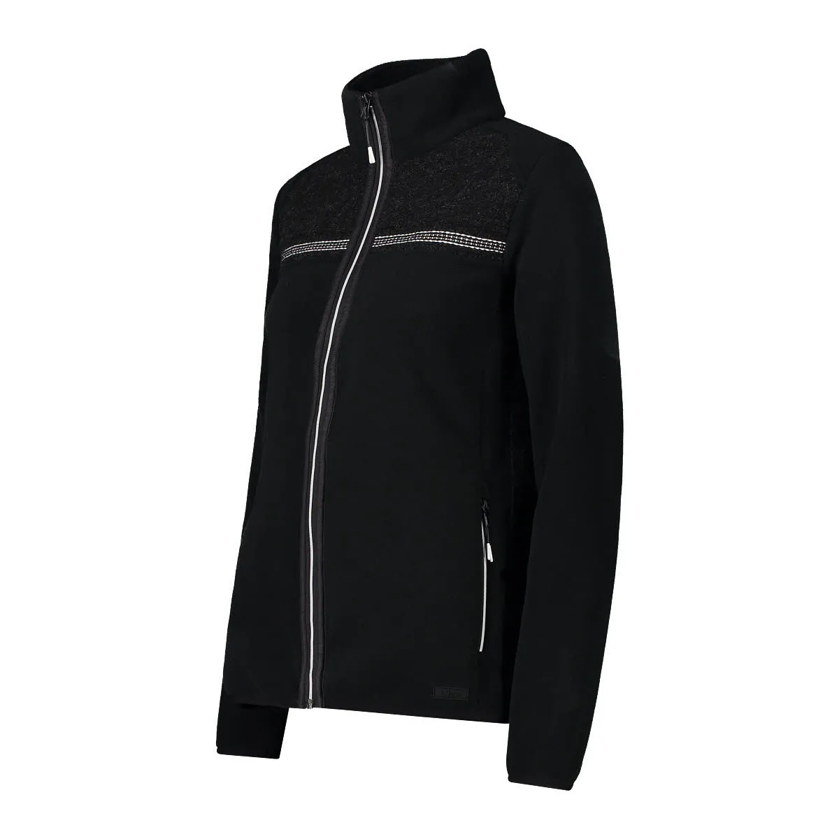 CMP Damen Jacke Strickjacke Fleecejacke schwarz