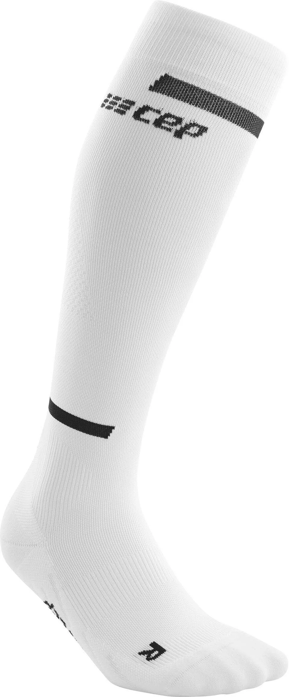 cep The Run Socks Tall Herren Laufsocken Kompressionssocken weiß