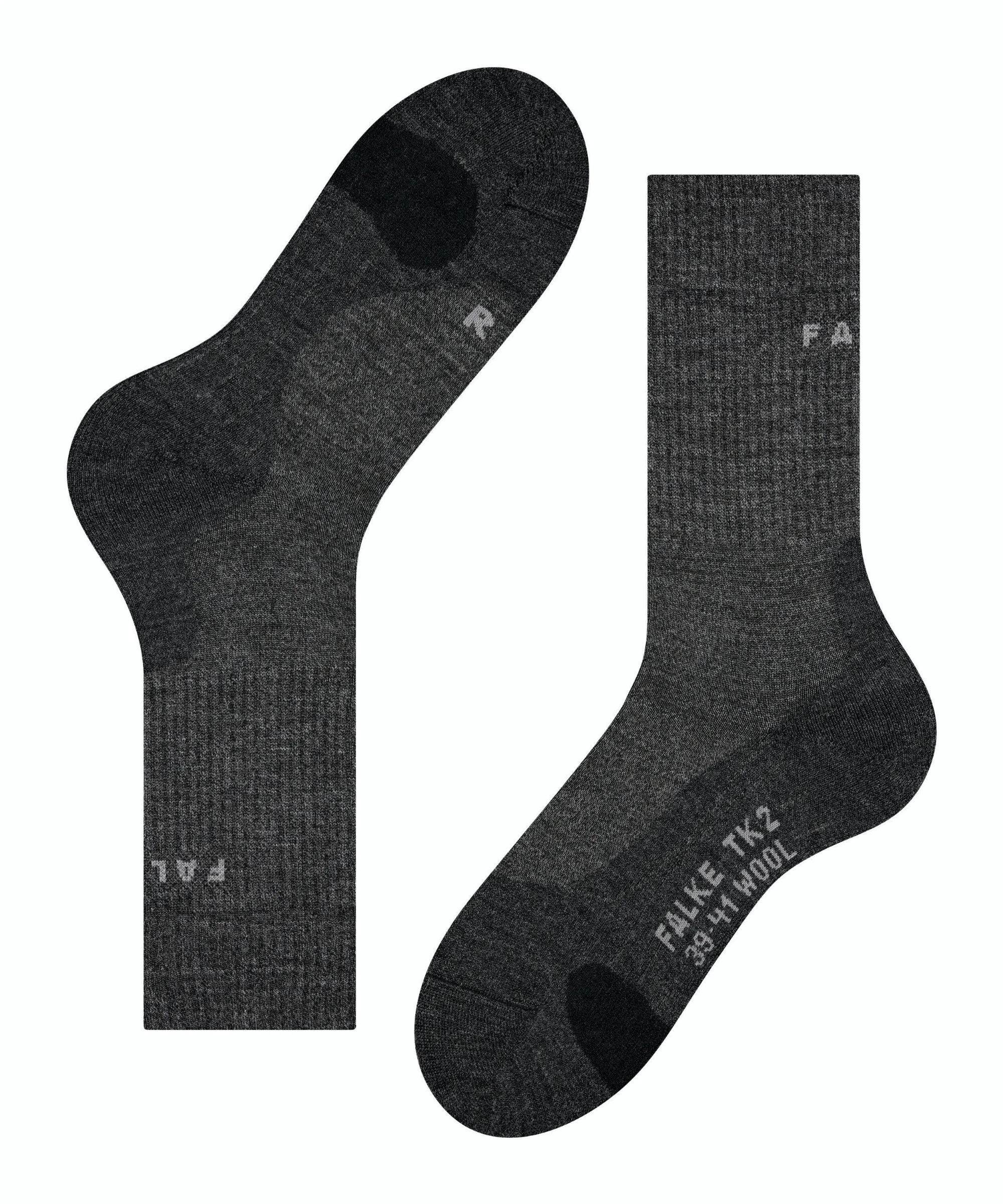 Falke TK2 Explore Wool Damen Wandersocken Trekkingsocken schwarz