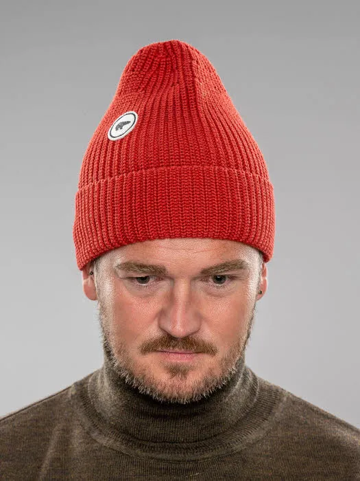 Eisbär Lania OS Damen Strickmütze Wintermütze rot