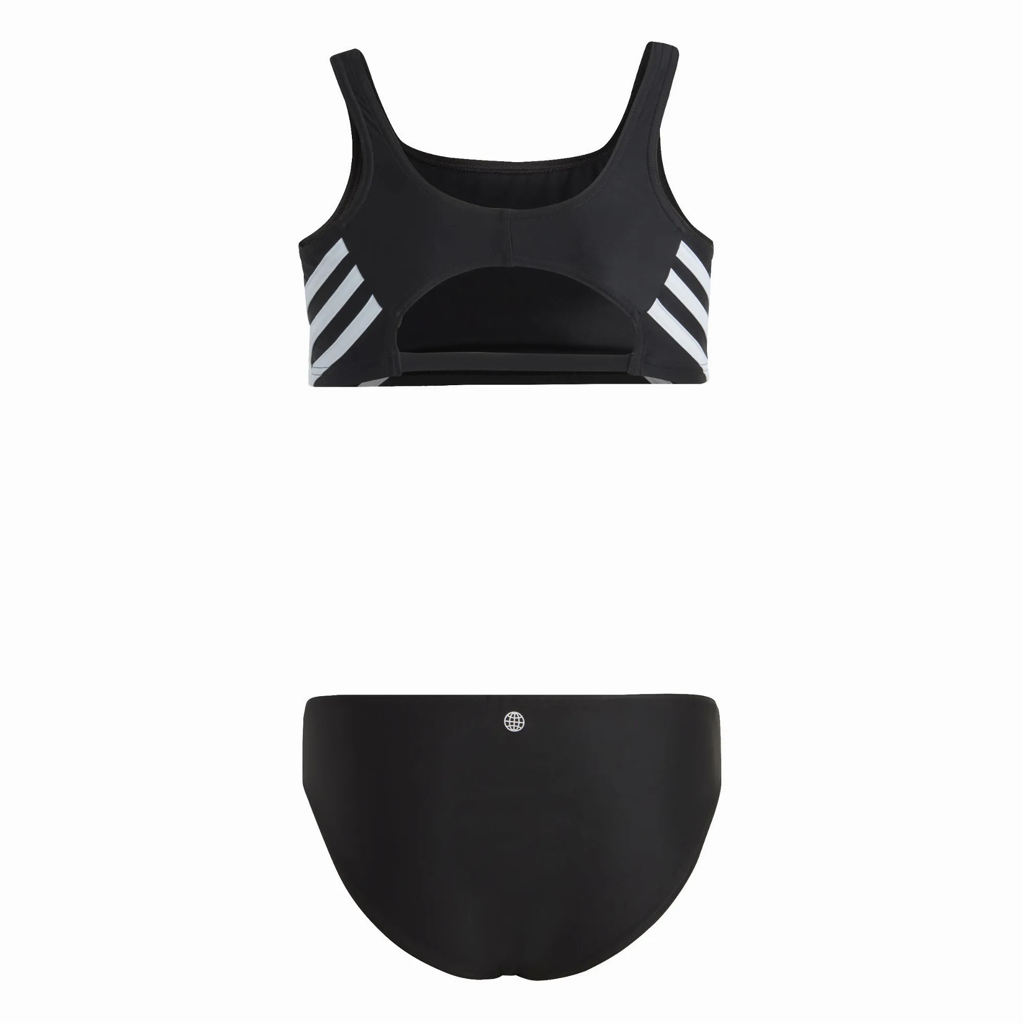 adidas 3-Streifen Bikini Kinder Mädchen schwarz