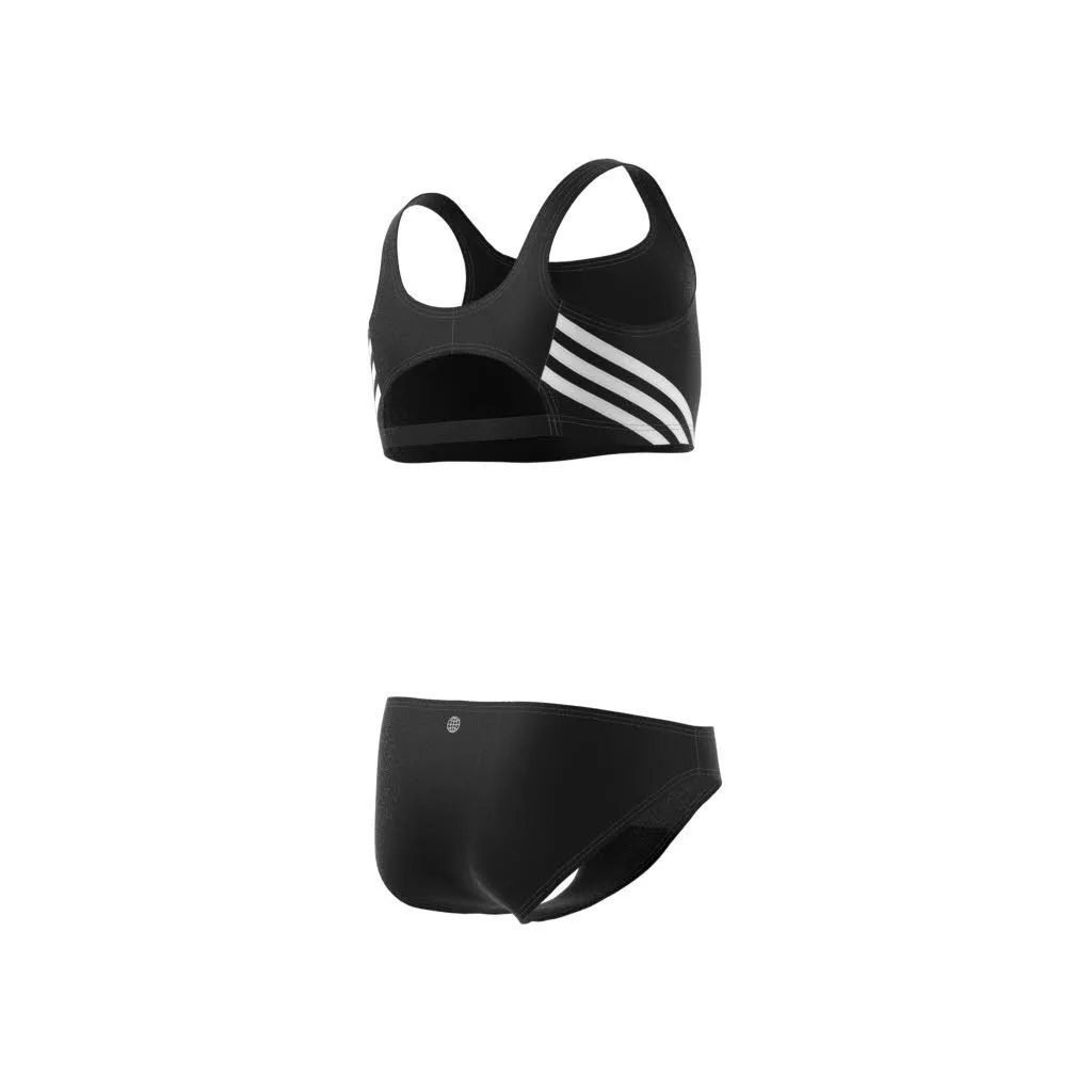 adidas 3-Streifen Bikini Kinder Mädchen schwarz