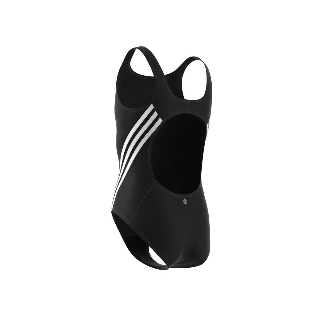 adidas 3-Streifen Badeanzug Schwimmanzug Kinder Mädchen schwarz