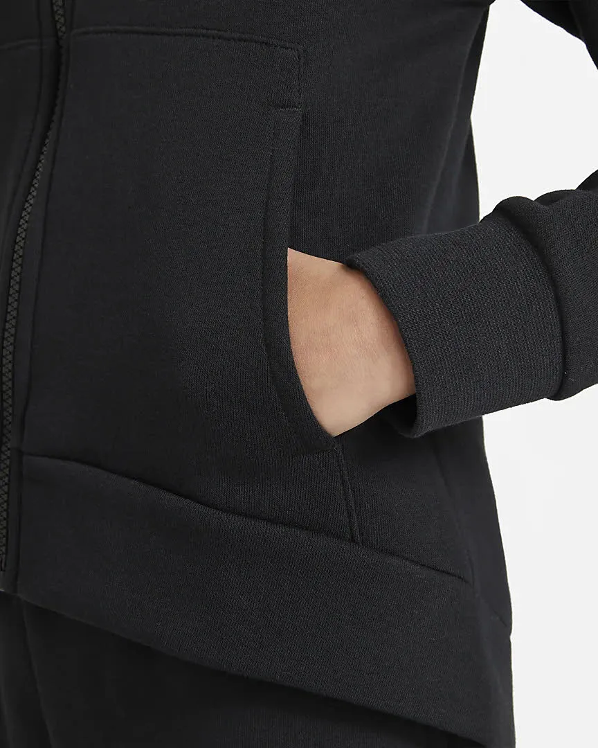 NIKE SPORTSWEAR CLUB FLEECE BI Mädchen Sweatjacke Kapuzenjacke schwarz NEU