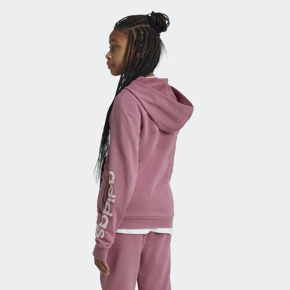 adidas ESSENTIALS LINEAR LOGO Mädchen Jacke Kapuzenjacke pink