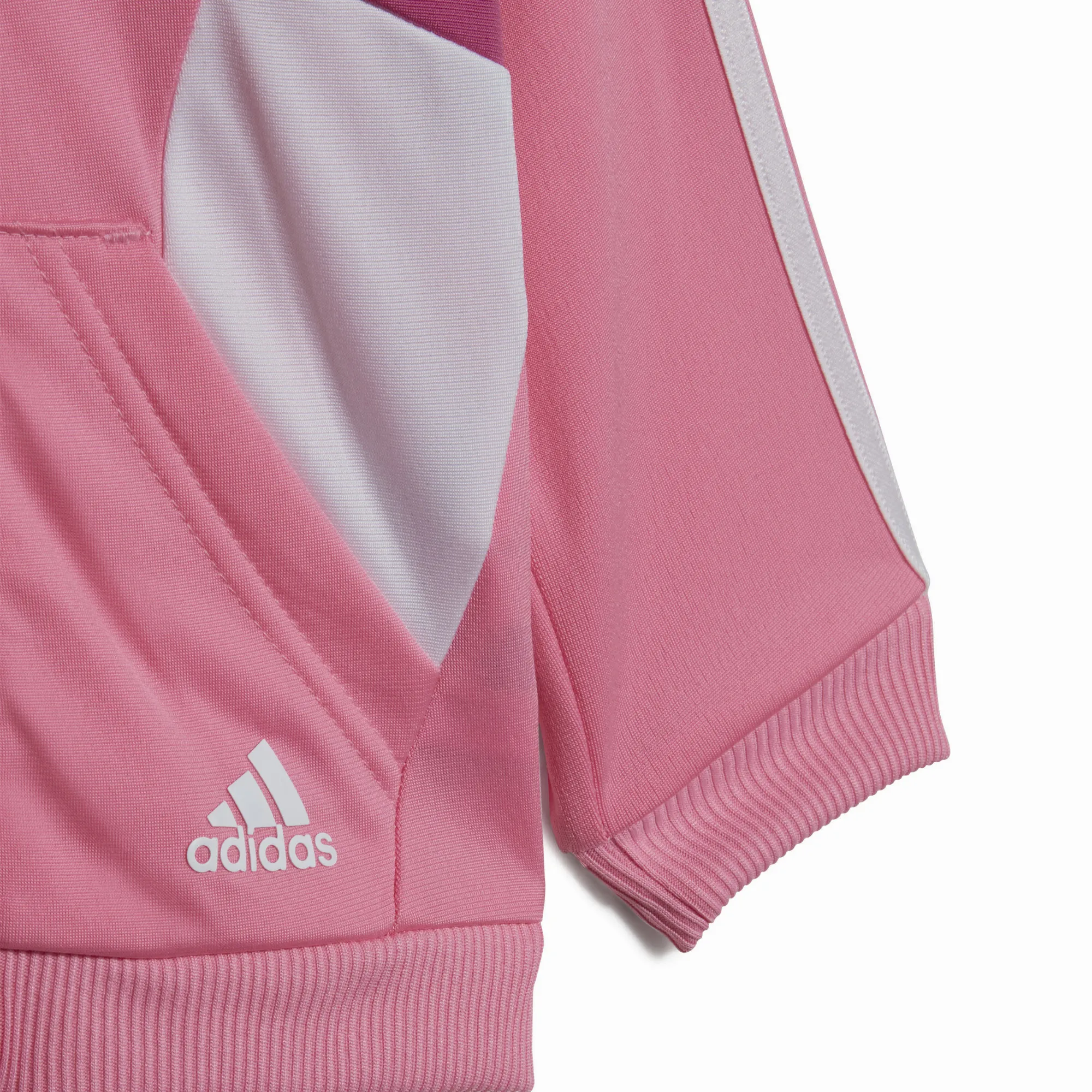 adidas Colorblock Shiny Mädchen Jogginganzug Trainingsanzug rosa