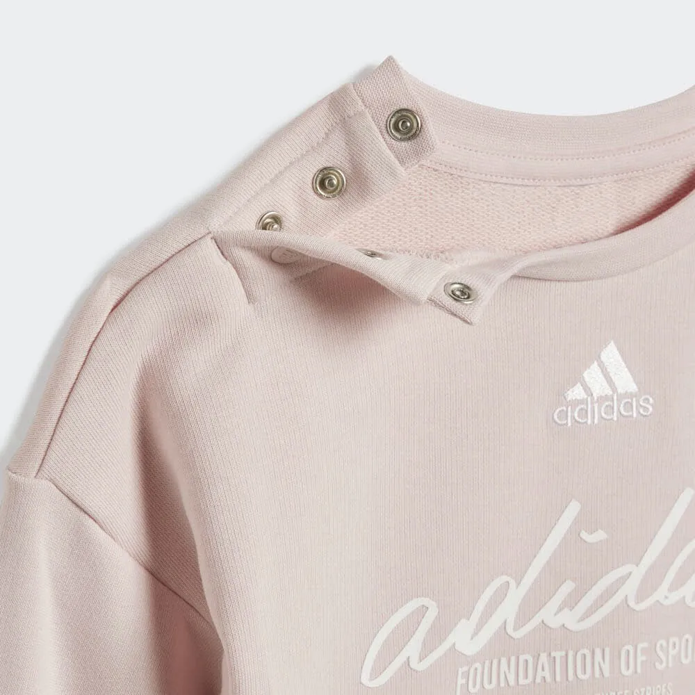 adidas BRAND LOVE Mädchen Jogginganzug Trainingsanzug rosa