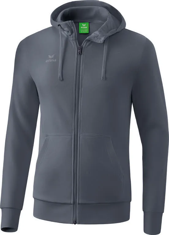 Erima HOODY JACKET Jungen Kapuzenweste Sportweste slate grey NEU
