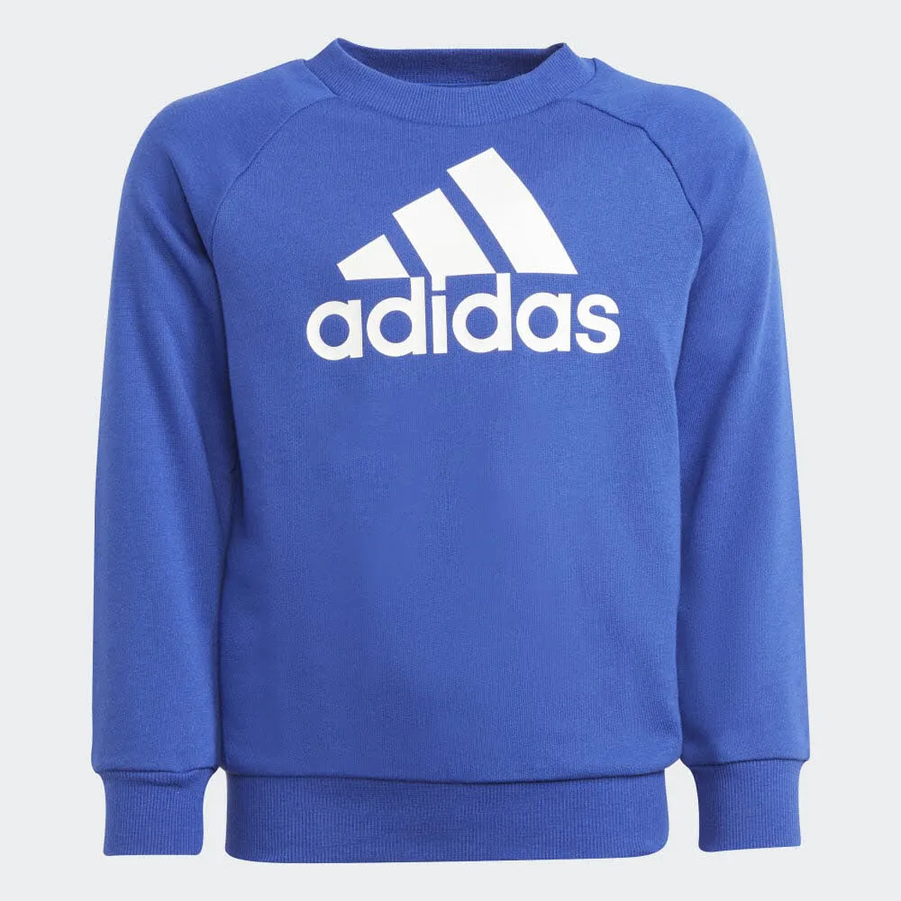 adidas ESSENTIALS LOGO FRENCH TERRY Jungen Jogginganzug Trainingsanzug blau