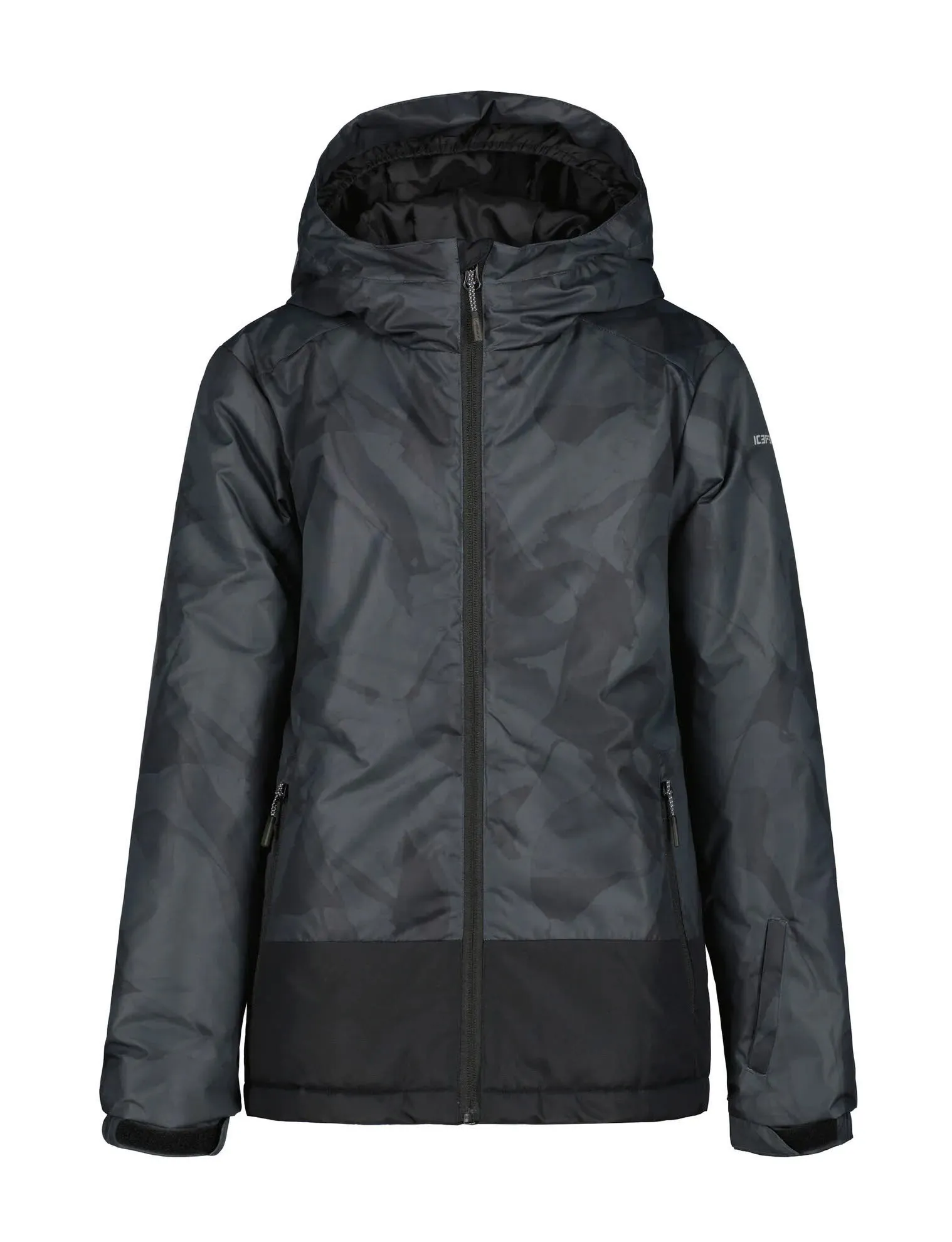 Icepeak Lutcher Jungen Skijacke Kapuzenjacke grau