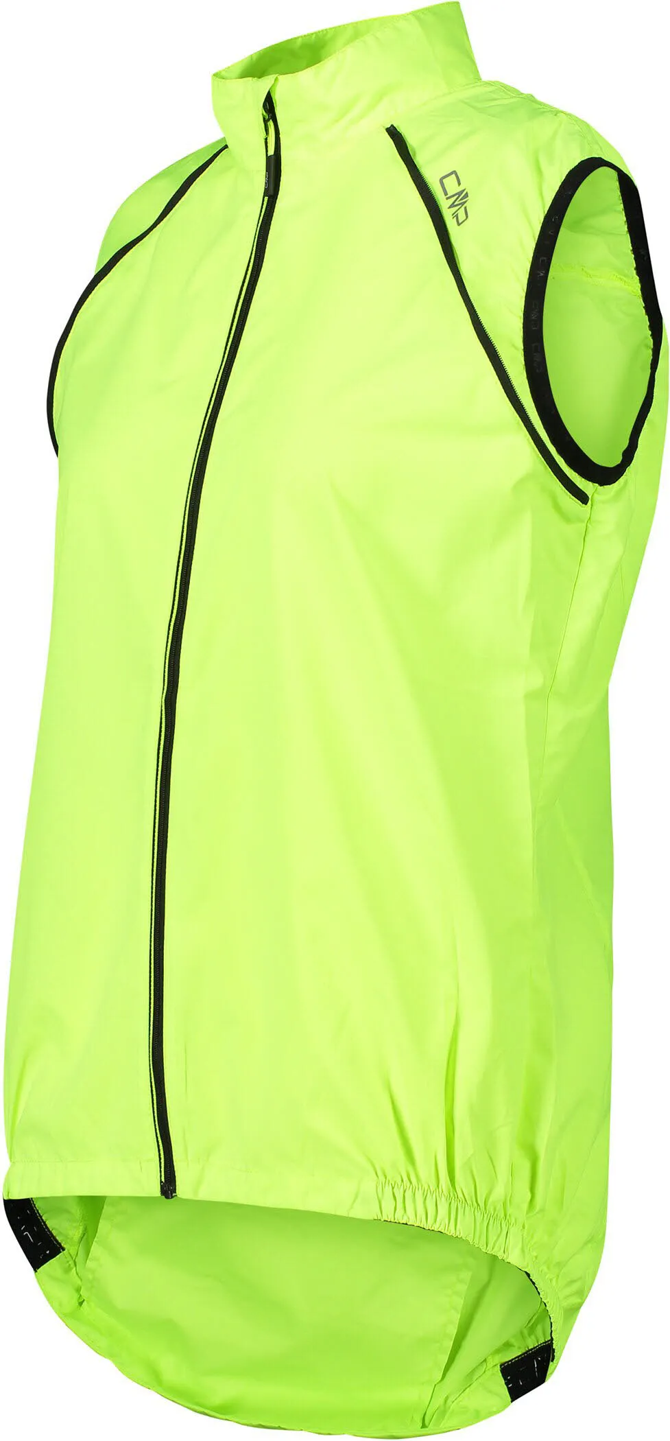 CMP Fahrradjacke Windjacke Windweste Damen neongrün neongelb
