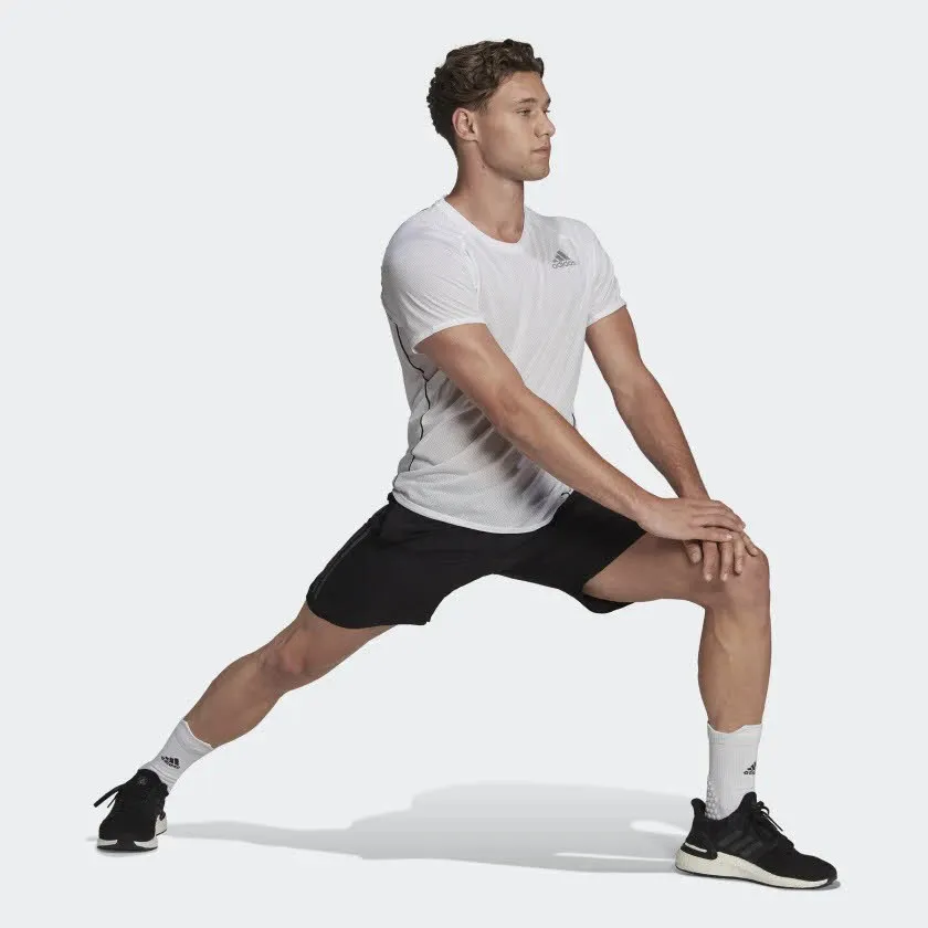 Adidas Run Icon Shorts kurze Hose Laufhose Herren schwarz
