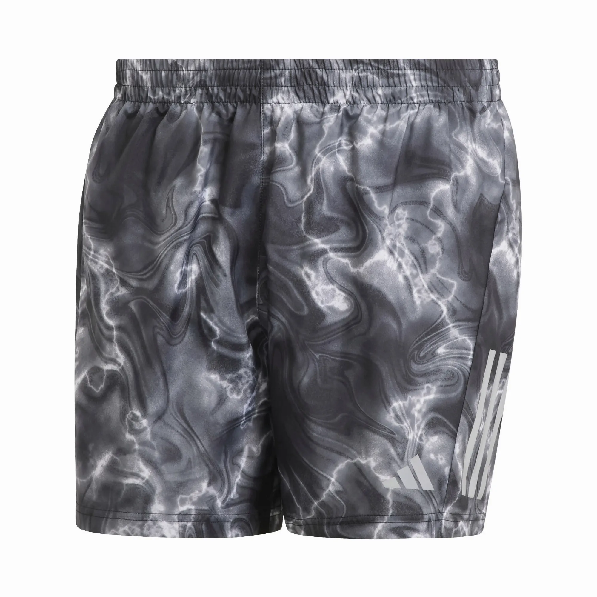 adidas Own the Run Allover Print Herren Shorts Laufshort Sportshort grau