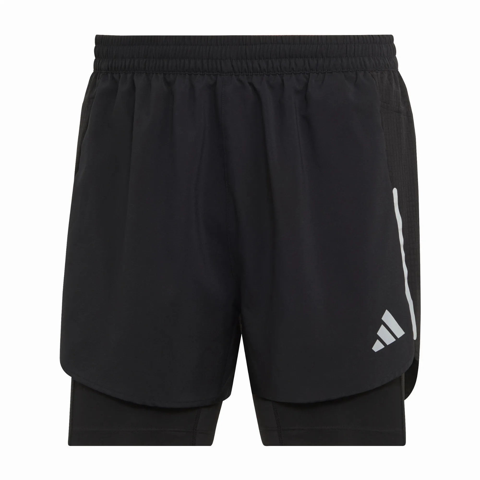adidas Designed 4 Running 2-in-1 Shorts Herren kurze Hose Laufhose schwarz