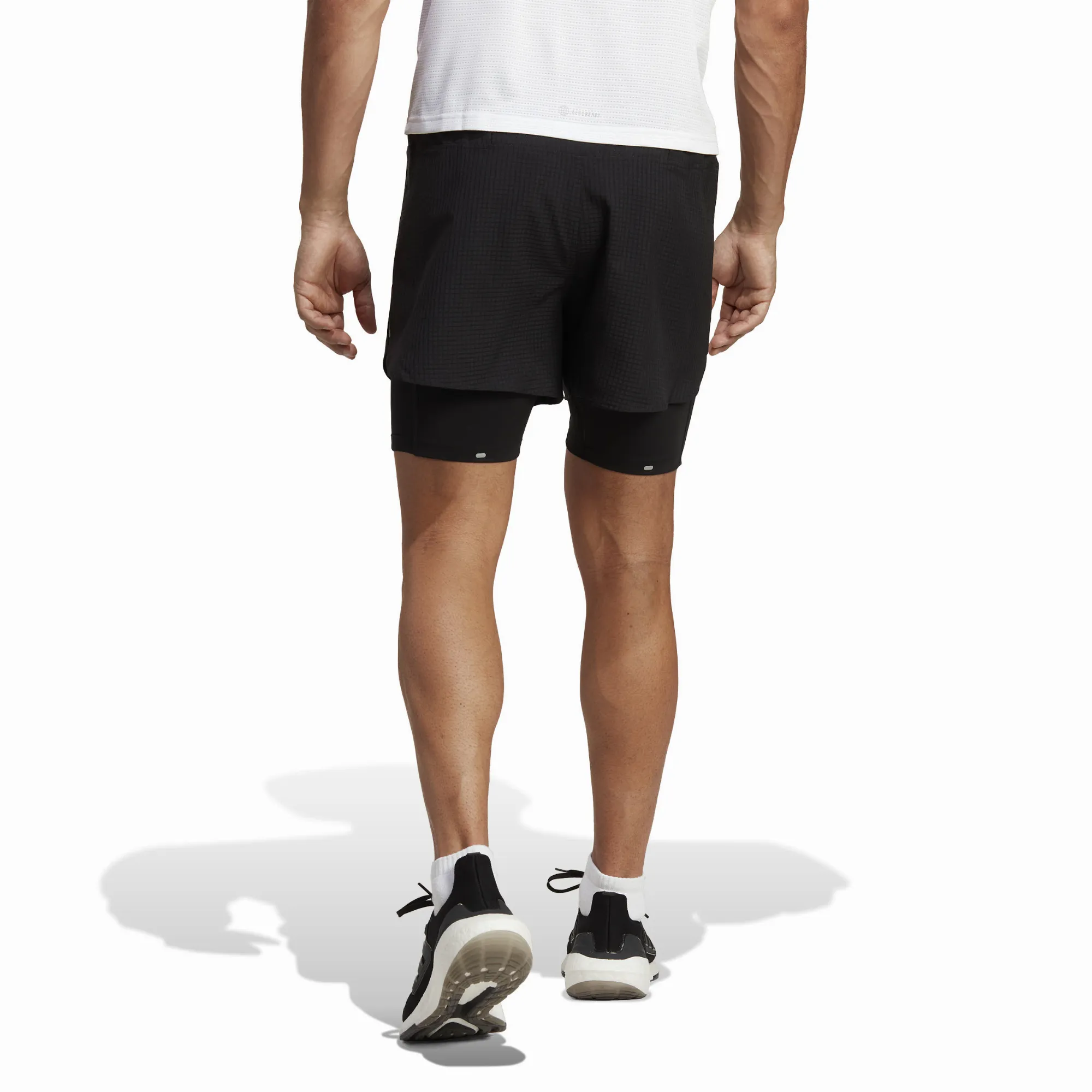 adidas Designed 4 Running 2-in-1 Shorts Herren kurze Hose Laufhose schwarz
