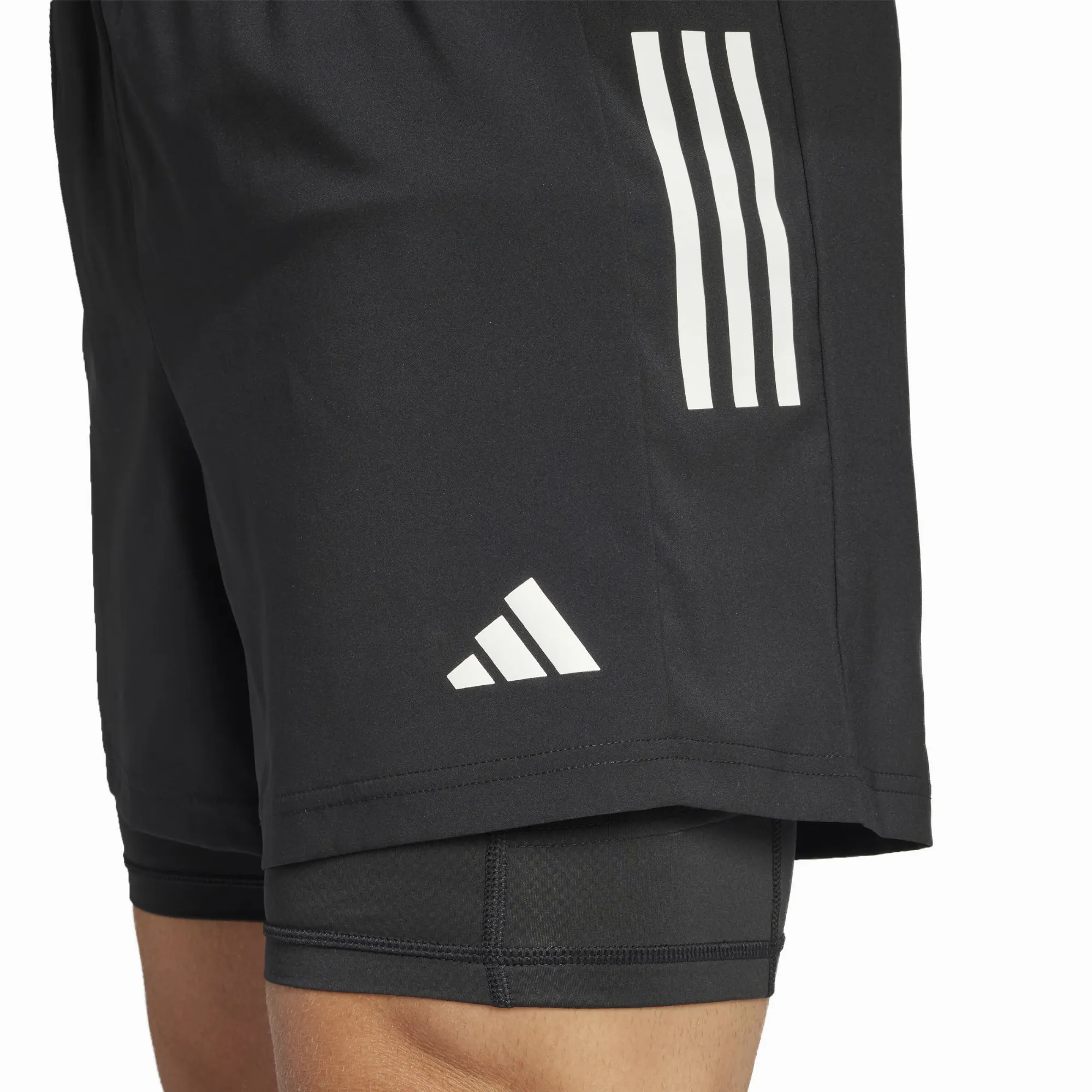 adidas Own the Run CLIMACOOL 2-in-1 Shorts Laufshorts Herren schwarz