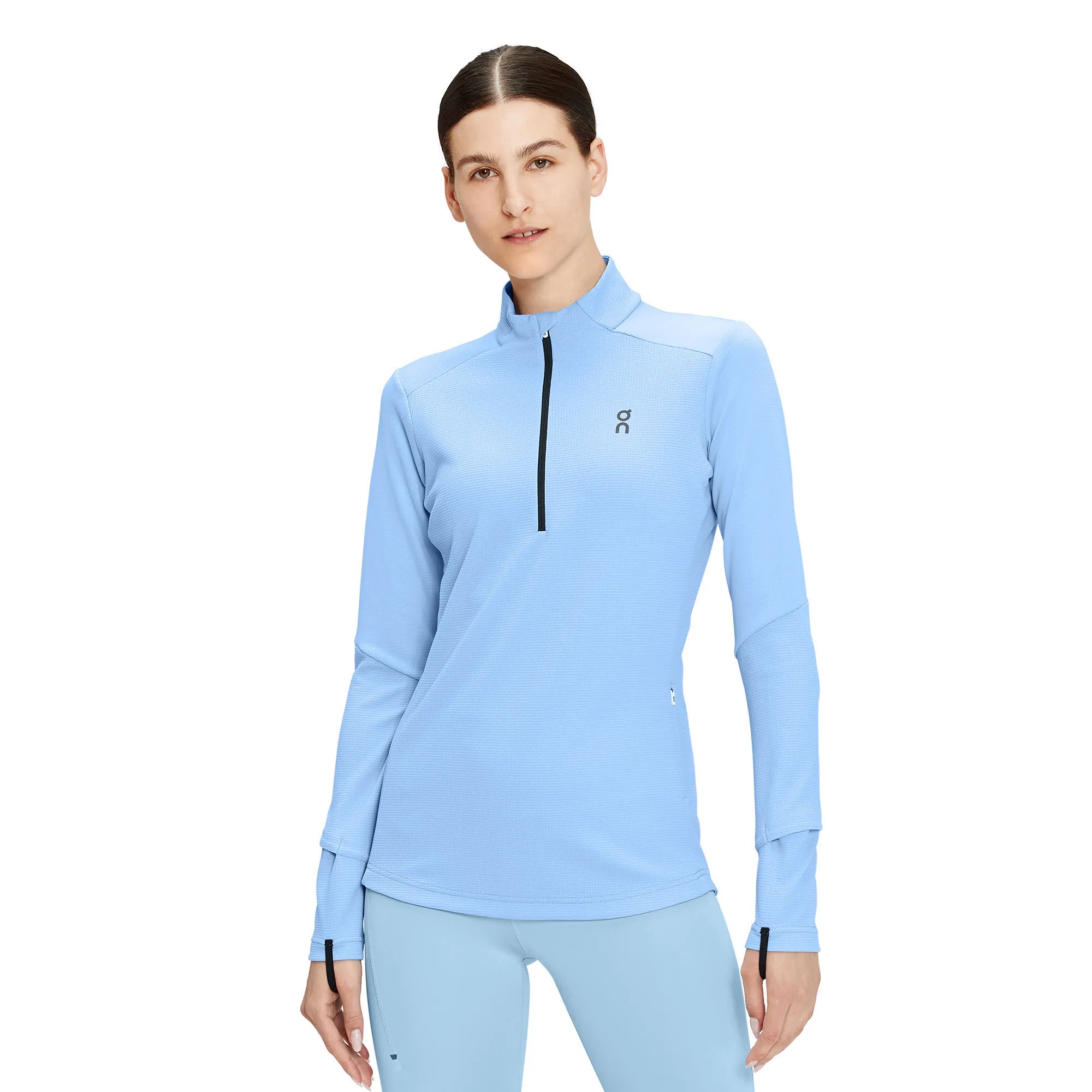 ON CLIMATE SHIRT W Damen Laufshirt Langarmshirt Midlayer Funtionsshirt blau NEU