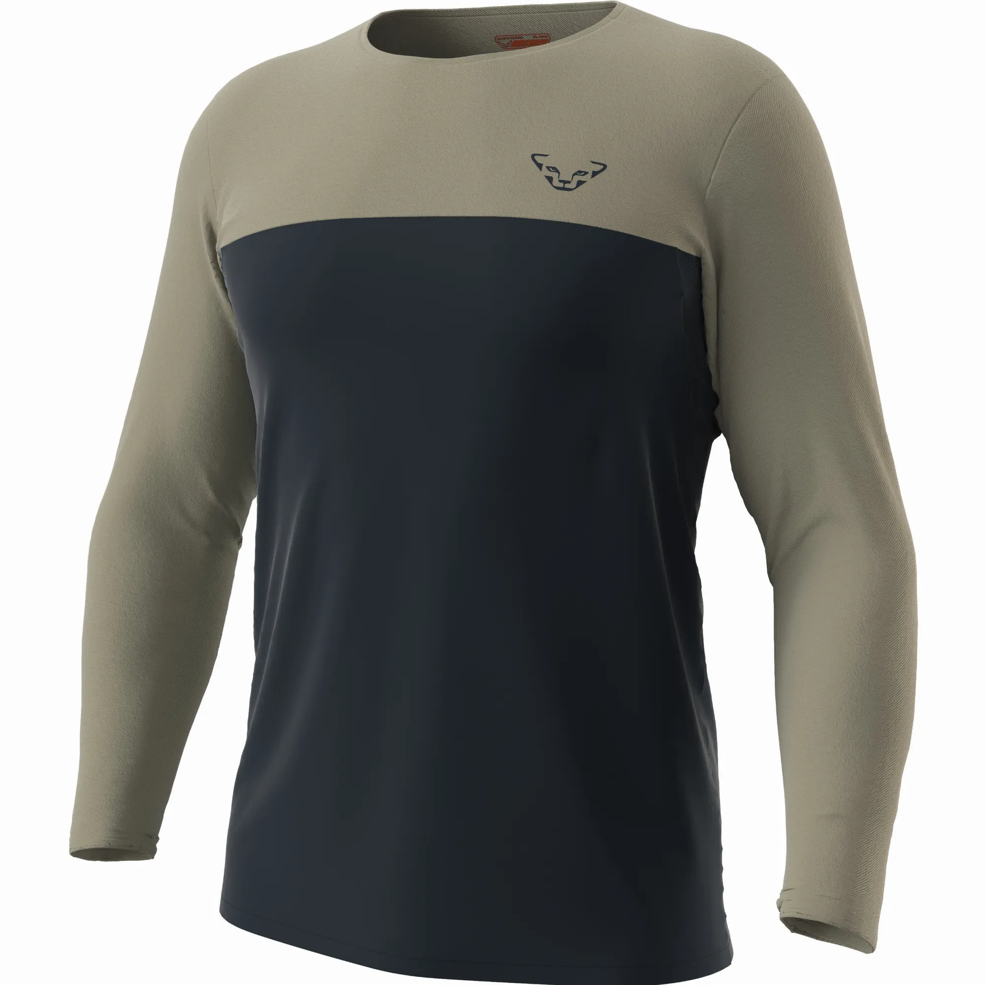Dynafit Traverse S-Tech Langarmshirt Sportshirt Laufshirt Herren dunkelblau beige