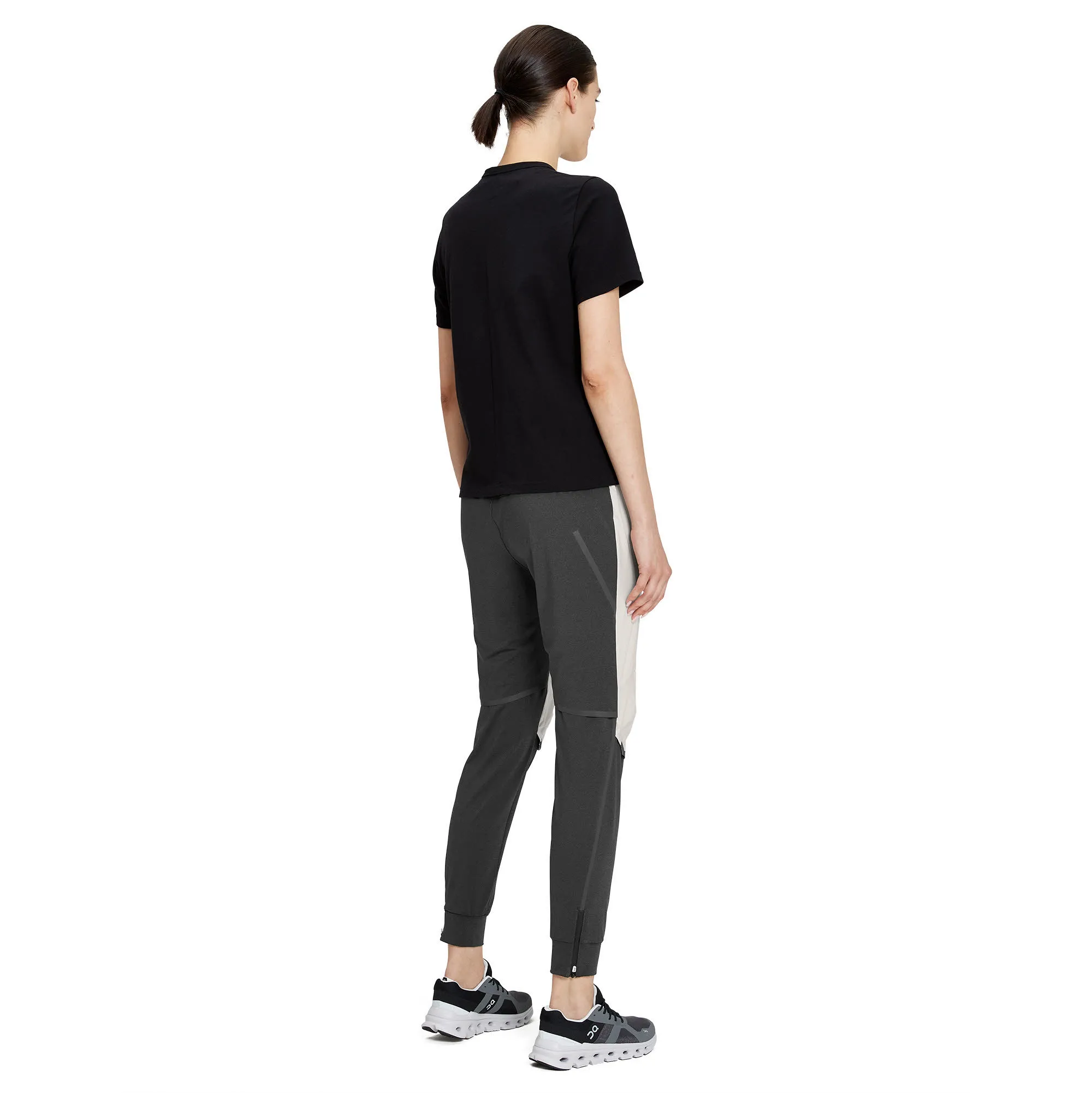 ON RUNNING PANTS W Damen Laufhose Trianingshose lang pearl/shadow NEU