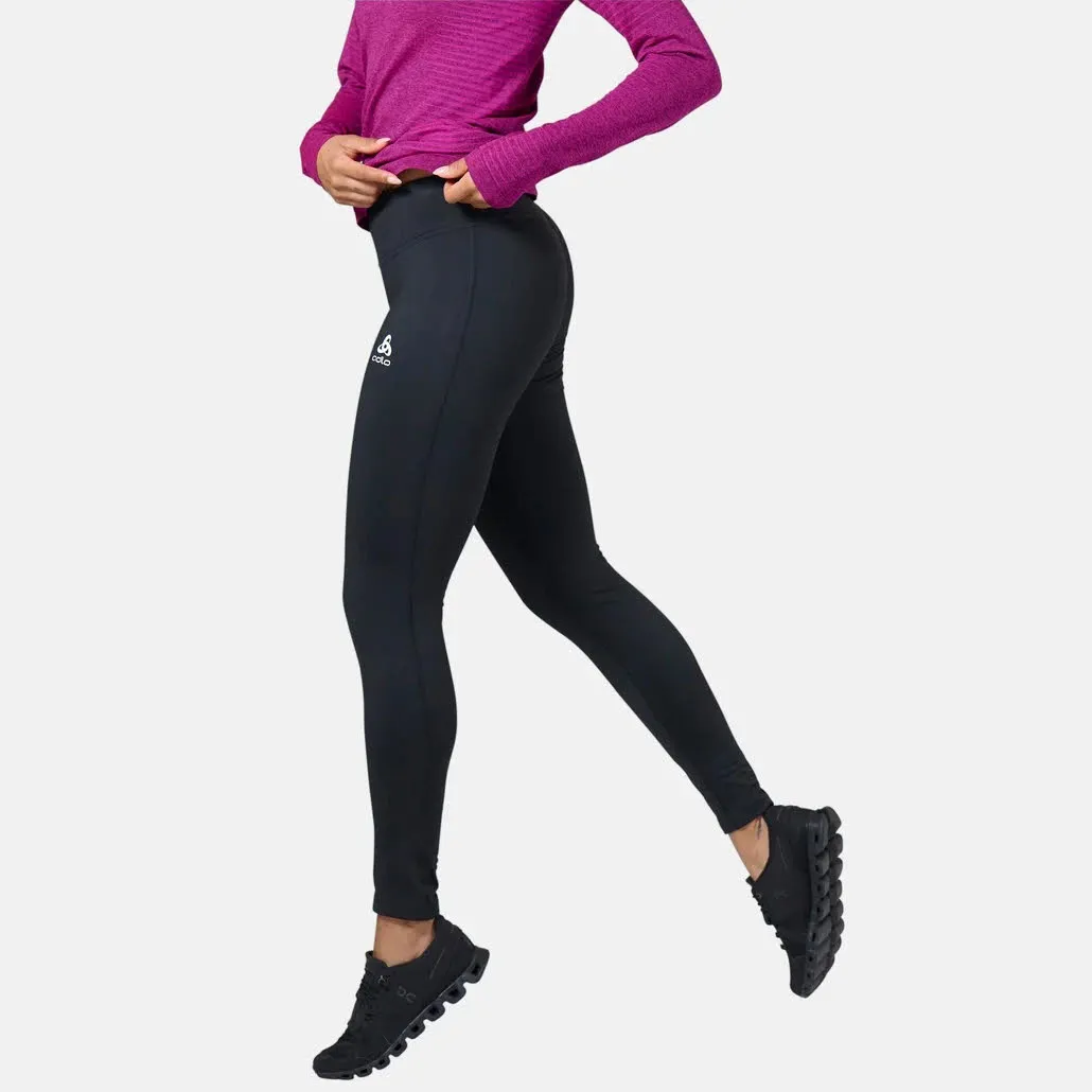 Odlo Tight Essentials Damen Sportleggins Freizeitleggins Trainingsleggins Schwarz NEU