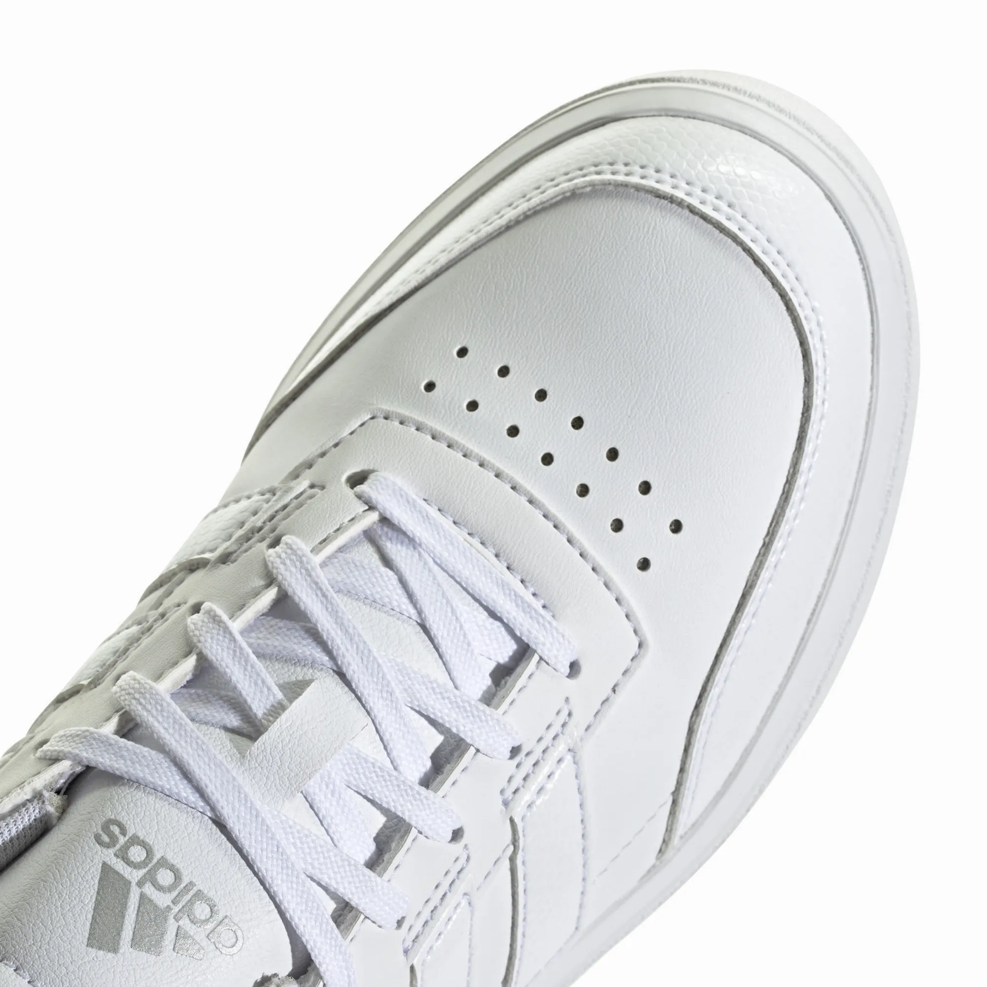 adidas Courtblock Damen Sportschuhe Alltagsschuhe weiß