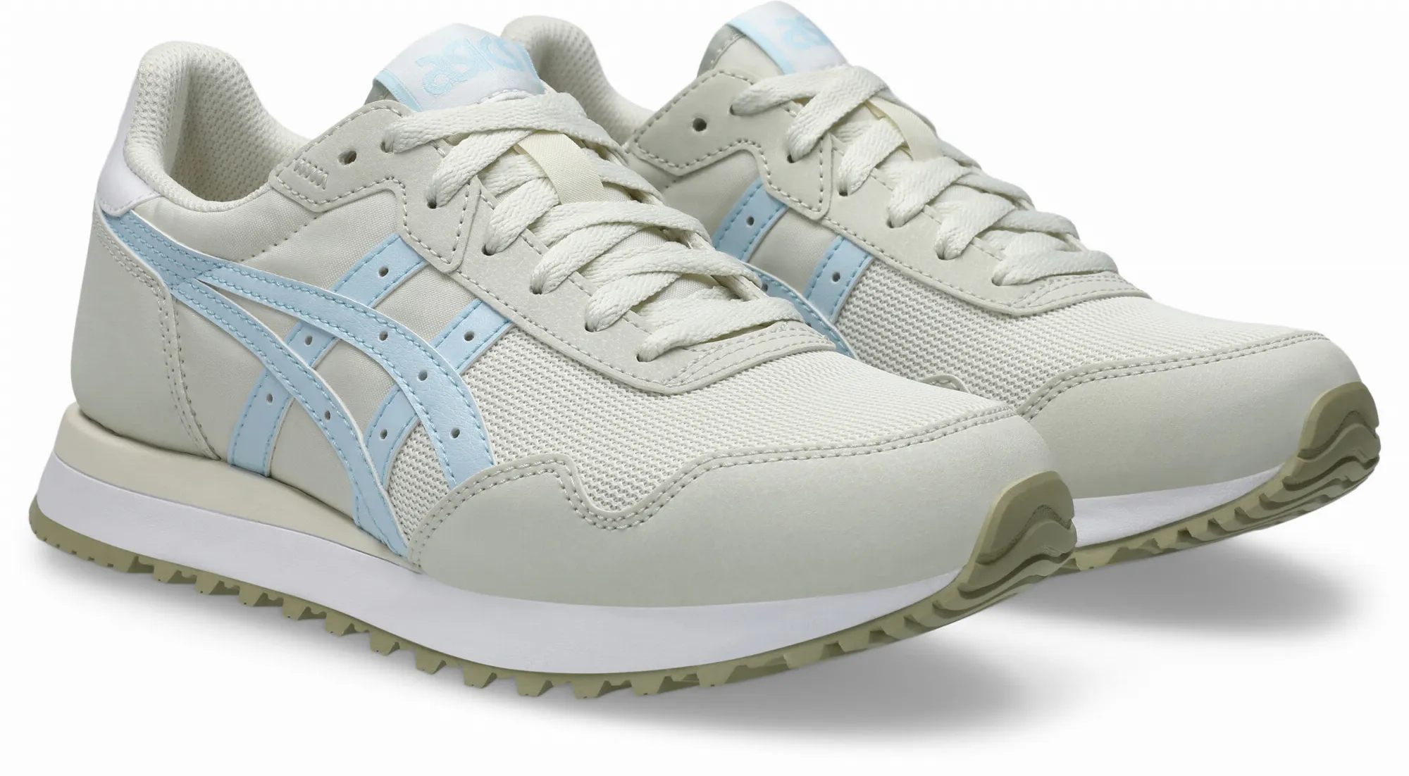ASICS TIGER RUNNER II Sneaker Freizeitschuhe Damen graubeige blau