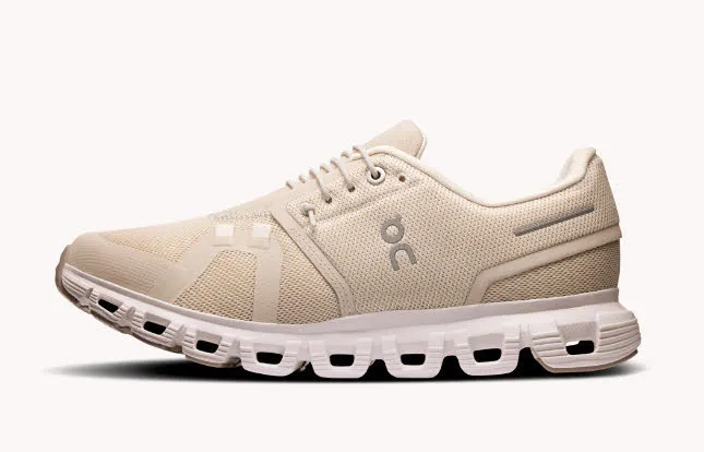 ON Cloud 6 Sneaker Freizeitschuh Damen beige