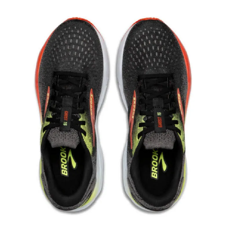 Brooks Ghost 16 Herren Laufschuhe Joggingschuhe black/mandarin red