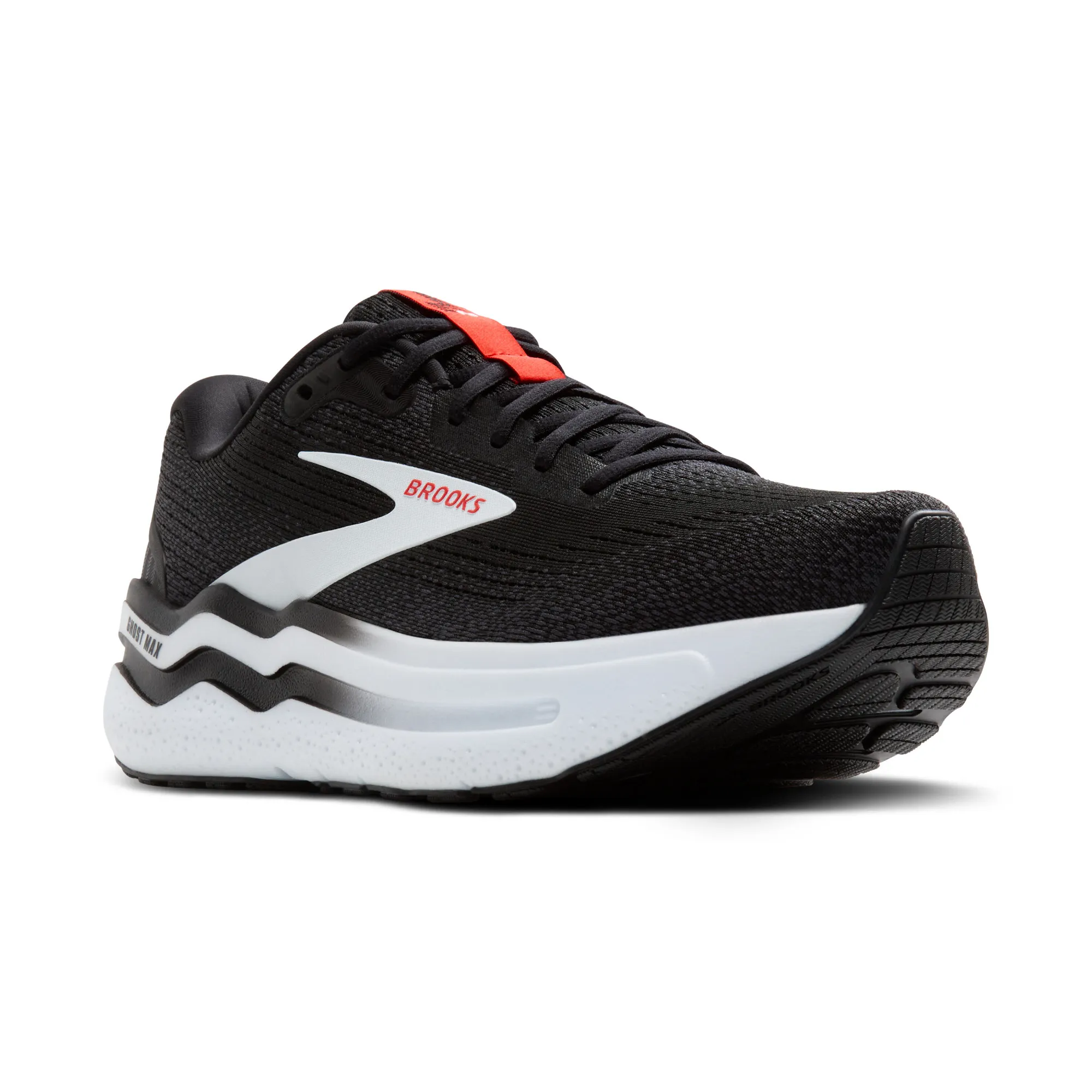 Brooks Ghost Max 2 Laufschuh Joggingschuh Herren schwarz rot