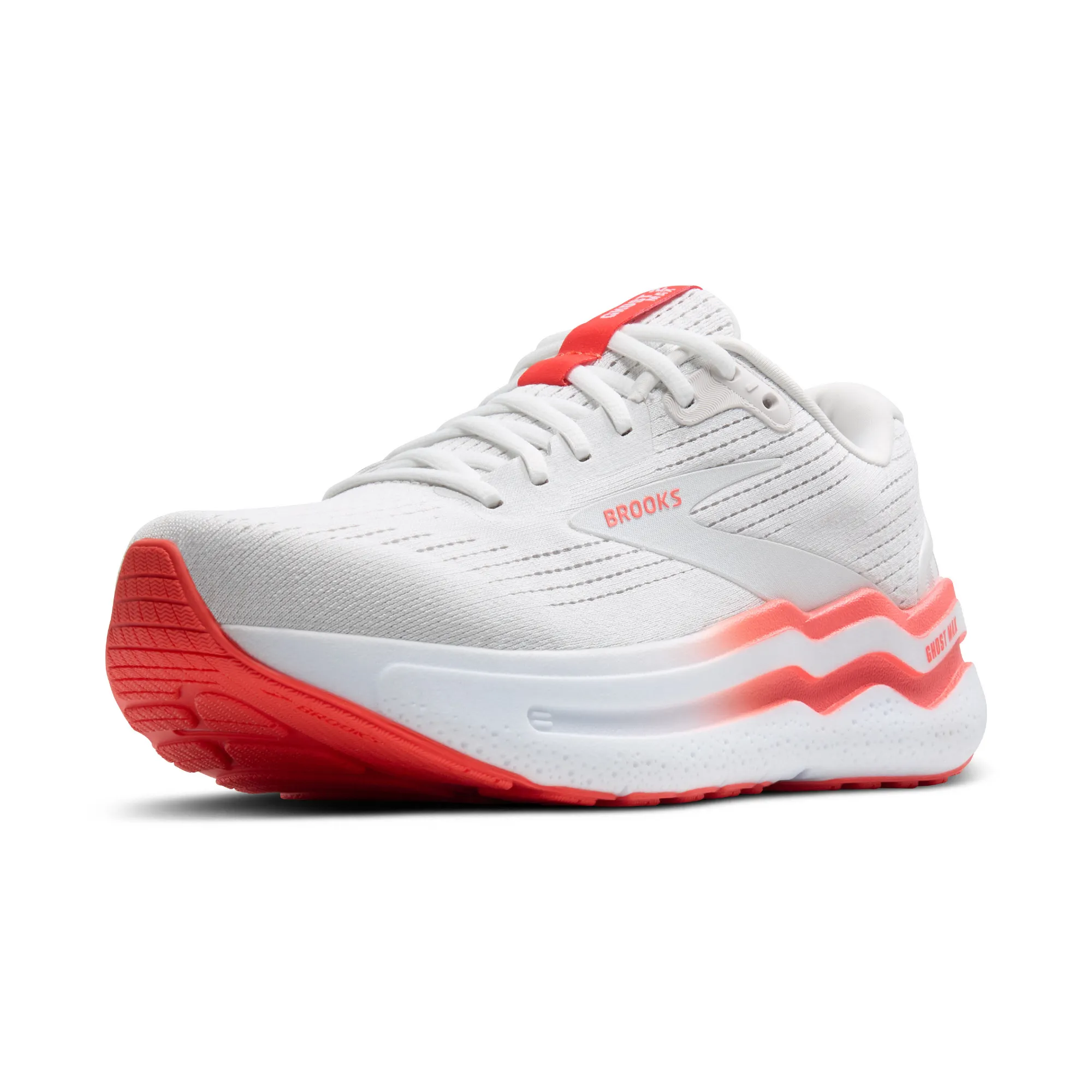 Brooks Ghost Max 2 Laufschuh Joggingschuh Damen weiß orange