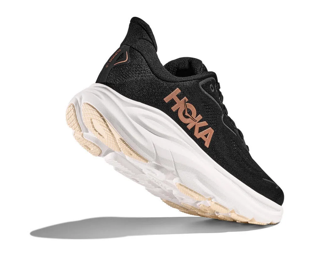 Hoka W CLIFTON 10 Damen Laufschuhe Joggingschuhe black/rose gold