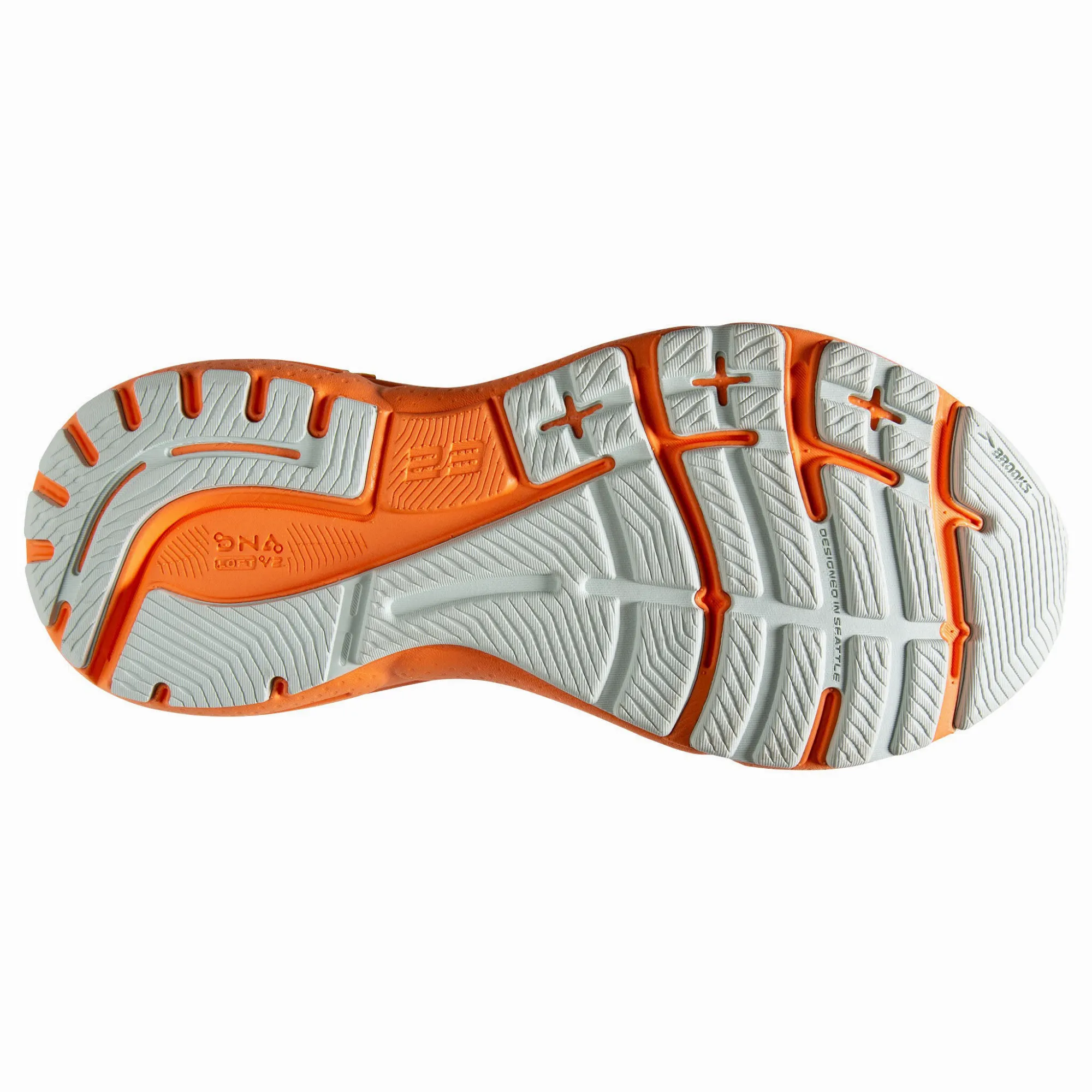 Brooks Adrenaline GTS 23 Laufschuh Joggingschuh Damen hellgrau orange
