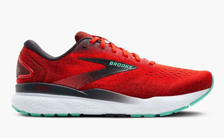 Brooks Ghost 16 Herren Laufschuhe Joggingschuhe fiery red/ebony