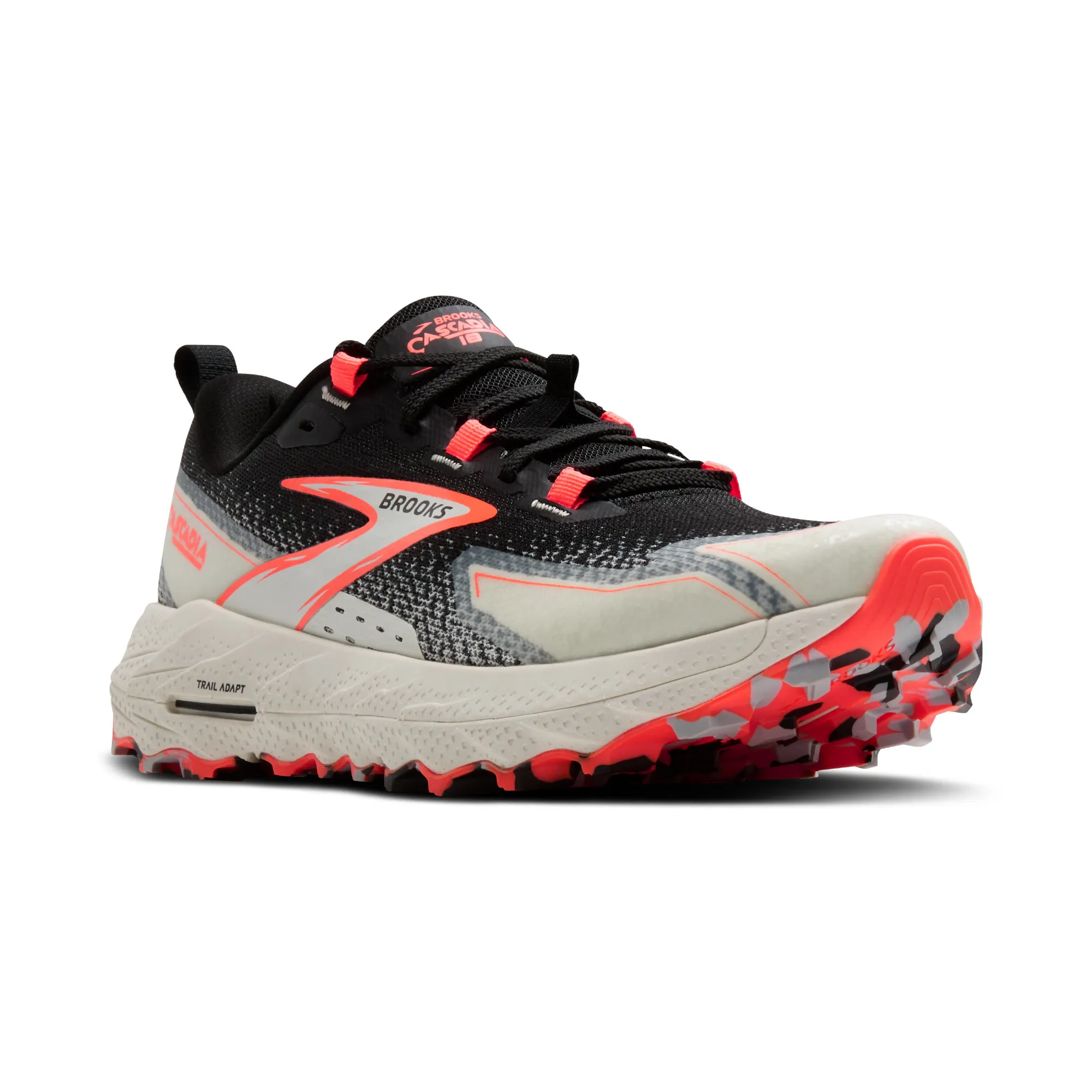Brooks Cascadia 18 Laufschuhe Joggingschuh Damen schwarz weiß