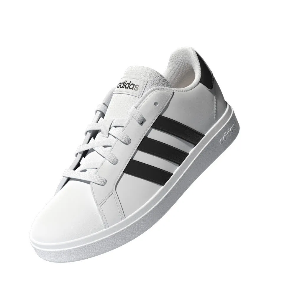 adidas GRAND COURT 2.0 K Jungen Snekaer Low Freizeitschuhe weiß/schwarz