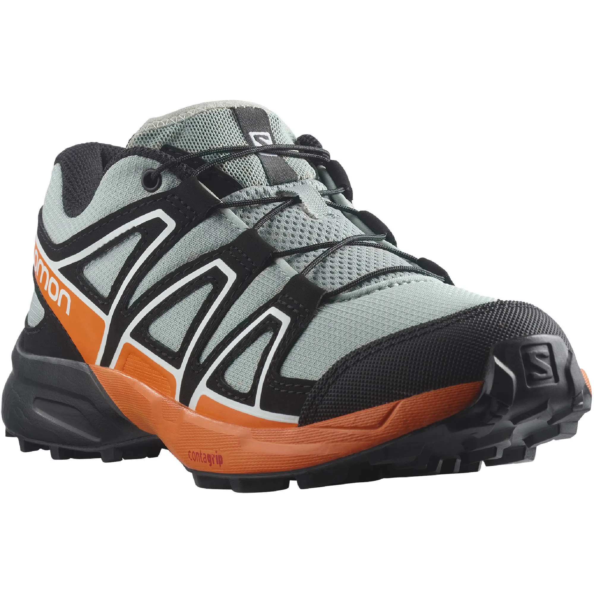 Salomon Speedcross J Wrougt Kinderschuh Freizeitschuh Schnürrschuh grau Junge