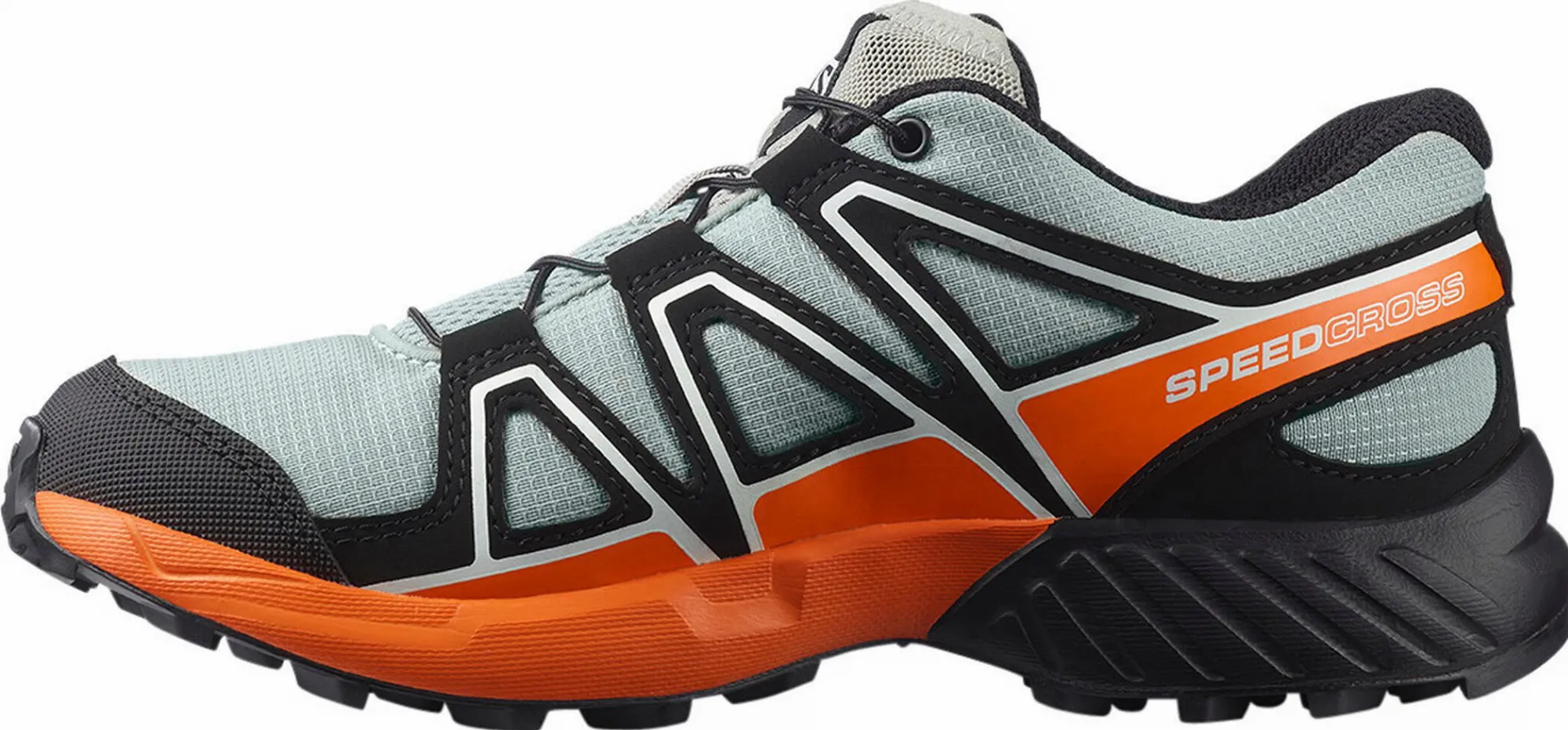 Salomon Speedcross J Wrougt Kinderschuh Freizeitschuh Schnürrschuh grau Junge