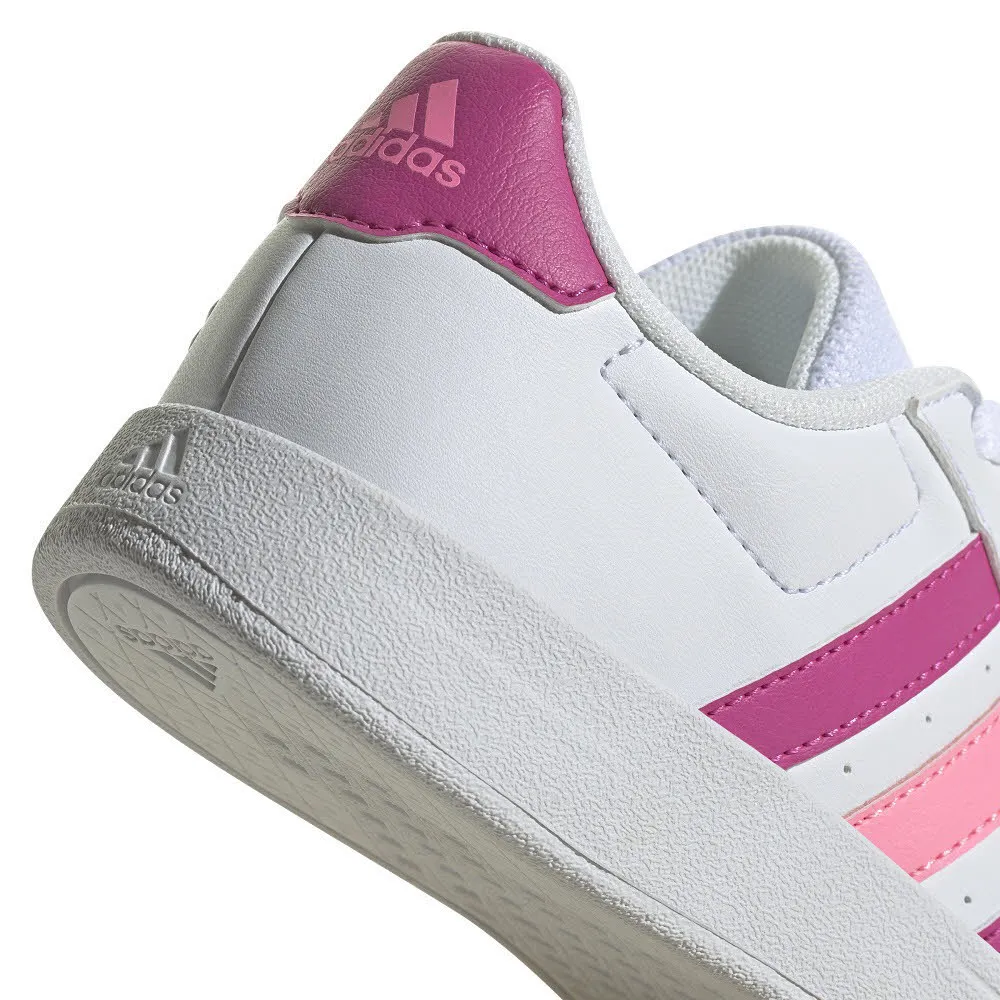 adidas BREAKNET 2.0 SHOES KIDS Mädchen Sneaker Low Freizeitschuhe weiß