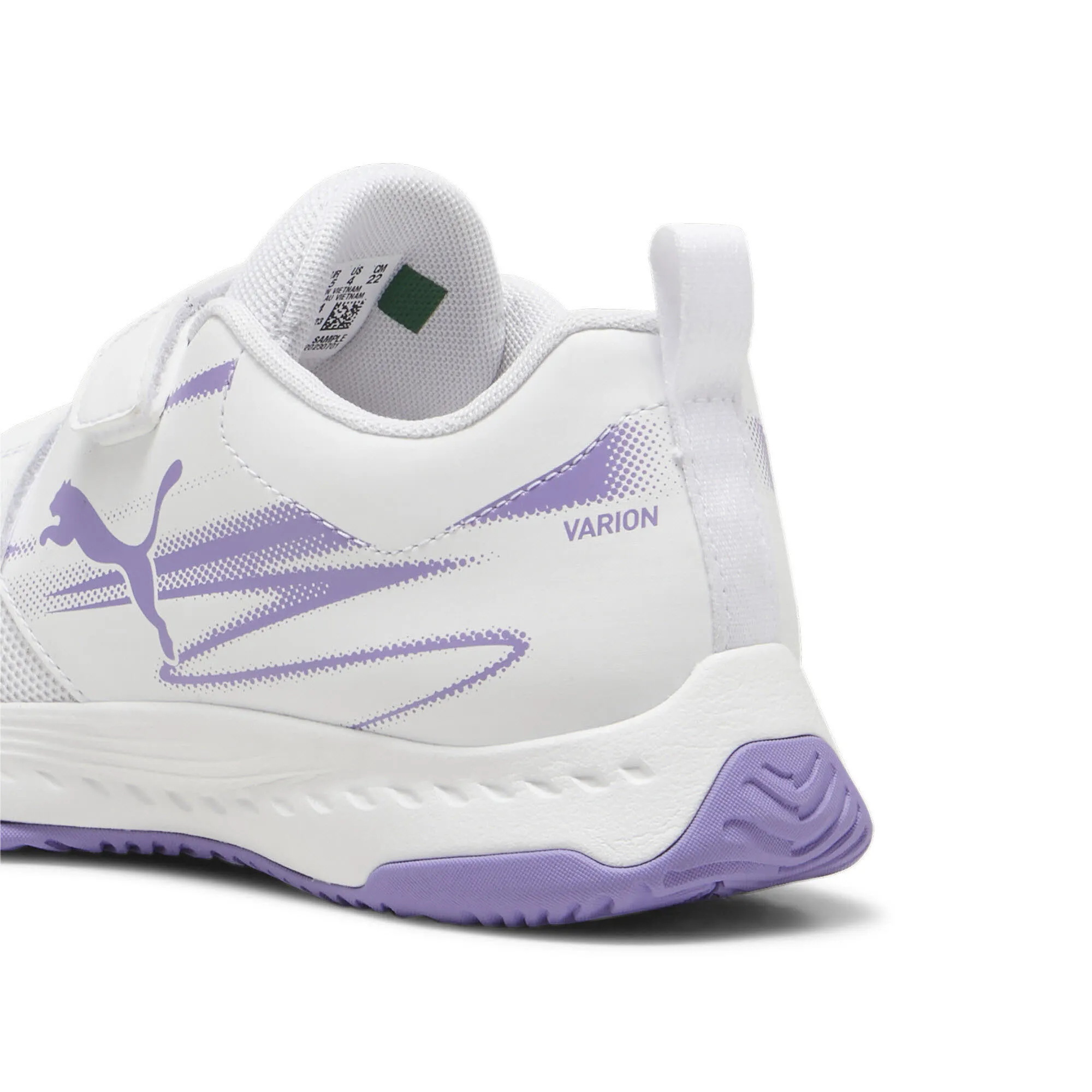 Puma Varion II V Jr Hallensportschuhe Teenager Mädchen weiß lila