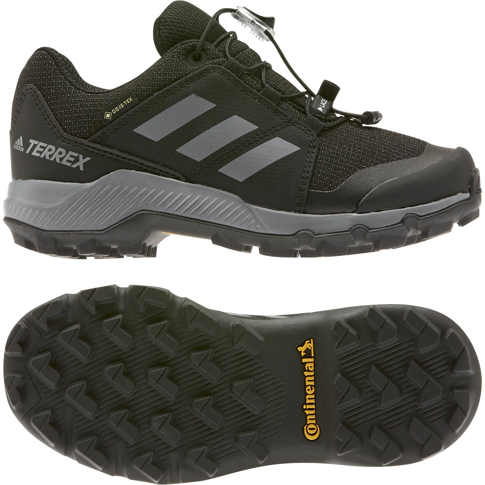 adidas TERREX GTX K Jungen Wanderschuhe Trekkingschuhe Low schwarz/grau NEU