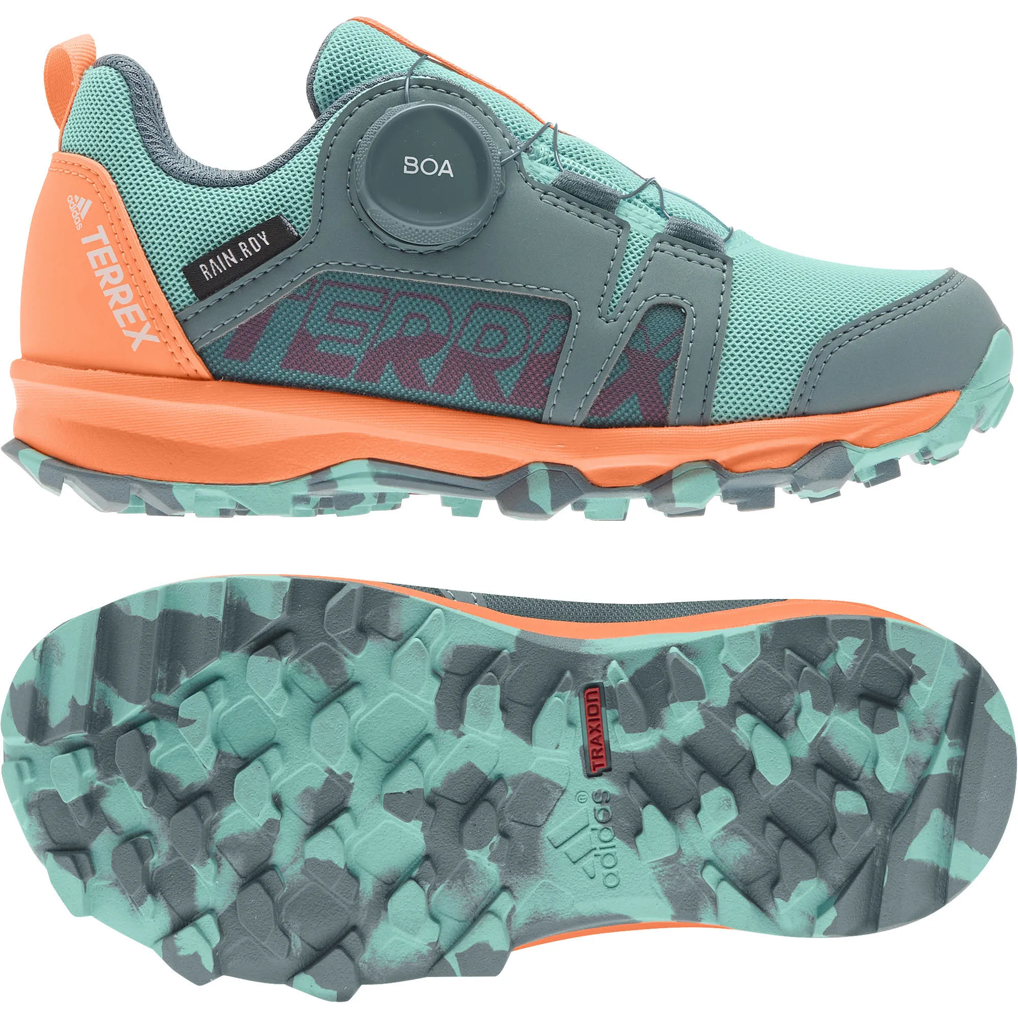 adidas Terrex Agravic Boa Rain.RDY Kinder Wanderschuhe Outdoor Sport green NEU