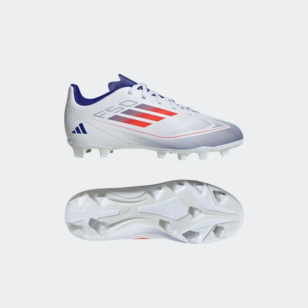 adidas F50 CLUB FLEXIBLE GROUND Kinder Fußballschuhe Nockenschuhe weiß