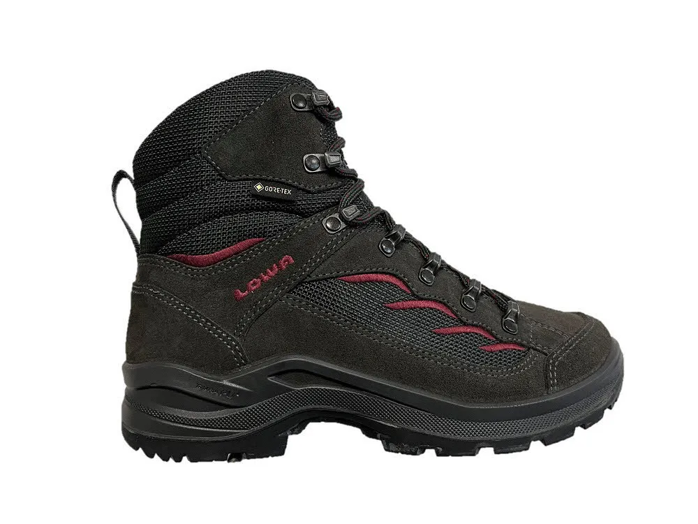 Lowa Klonex Nova GTX Damen Wanderschuhe Trekkingschuhe Mid anthrazit/beere
