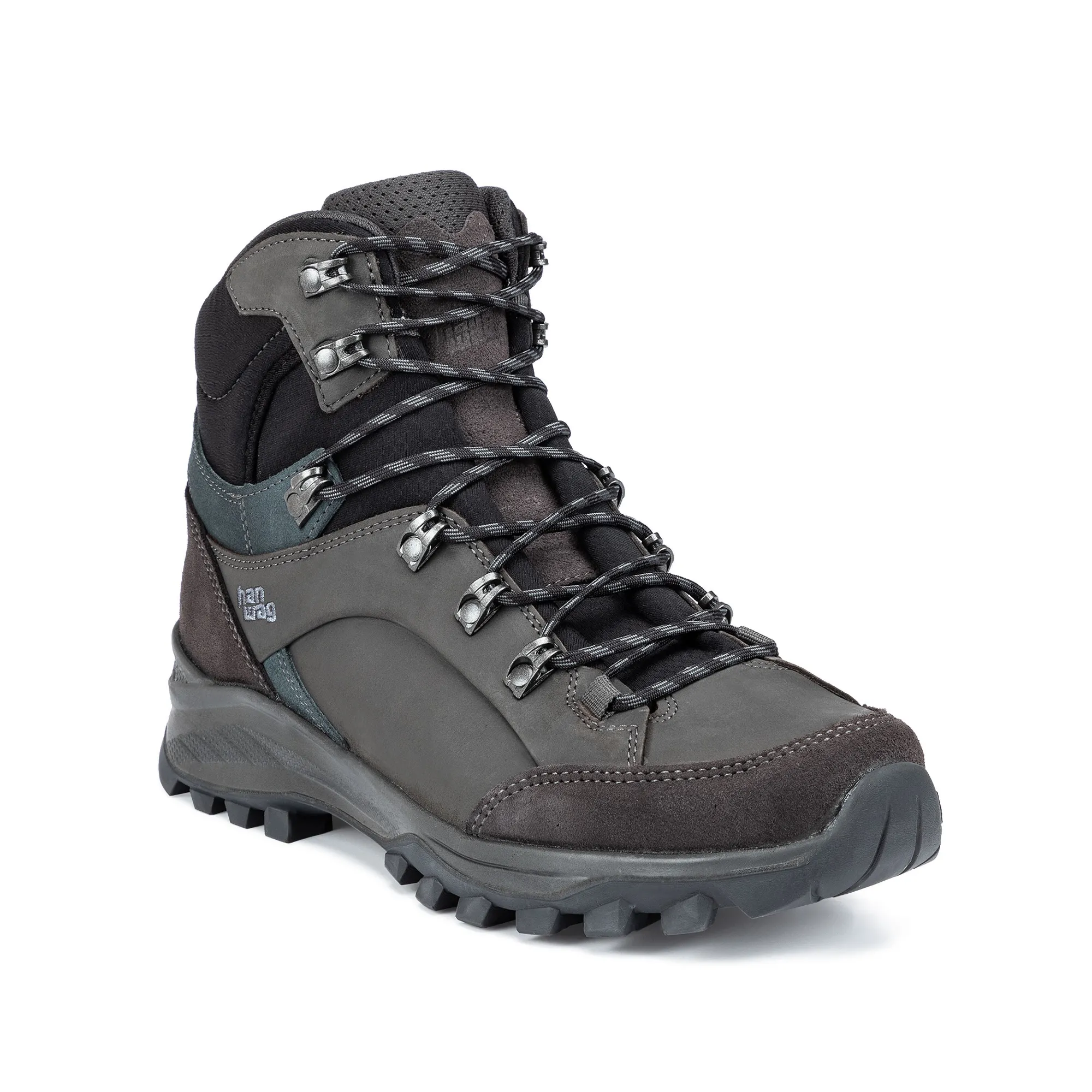 Hanwag Banks LL Wanderschuh Trekkingschuh High Herren dunkelgrau dunkelbraun