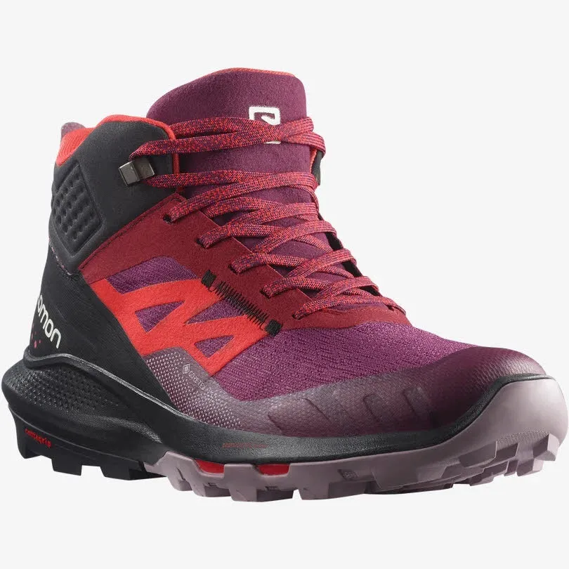 Salomon OUTpulse Mid GTX W Damen Wanderschuhe Trekkingschuhe grape wine NEU