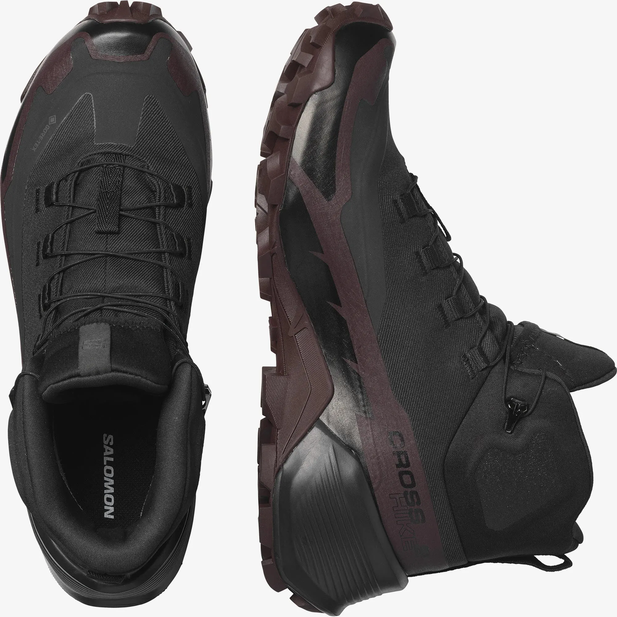 Salomon Cross Hike 2 Mid Gore-Tex Damen Trekkingschuhe High Wanderschuhe schwarz