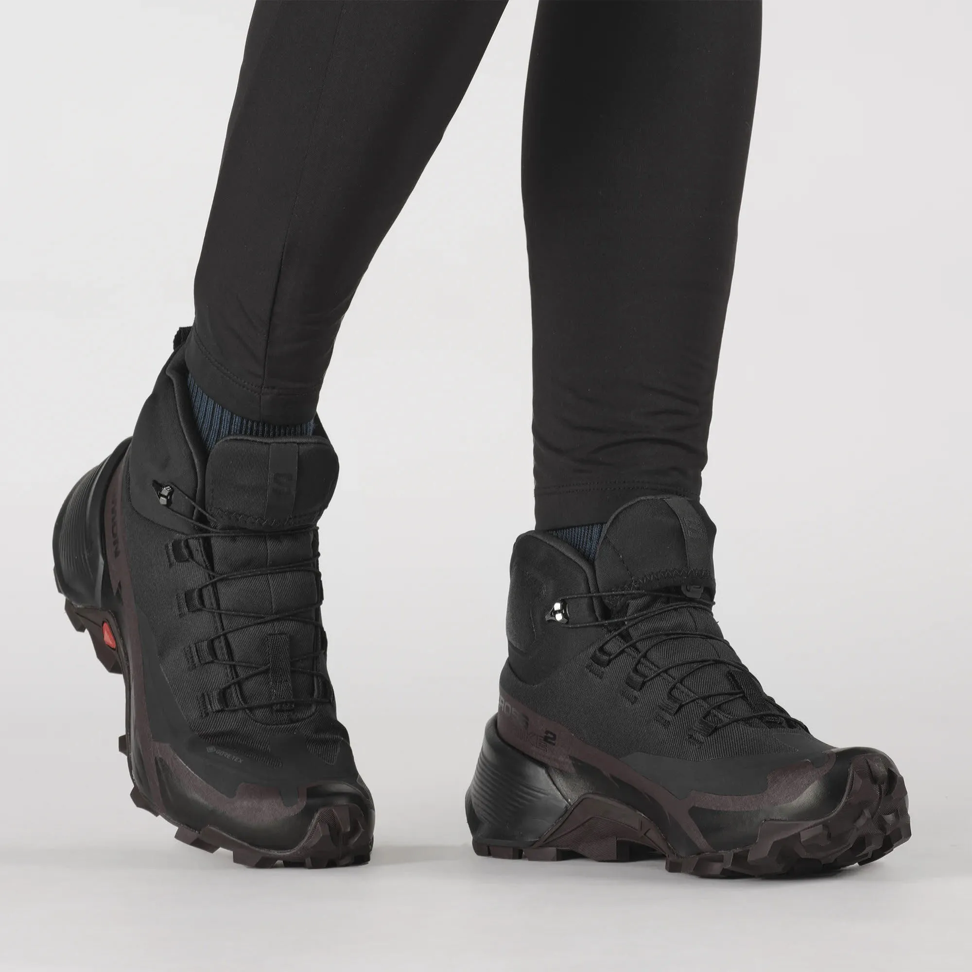 Salomon Cross Hike 2 Mid Gore-Tex Damen Trekkingschuhe High Wanderschuhe schwarz